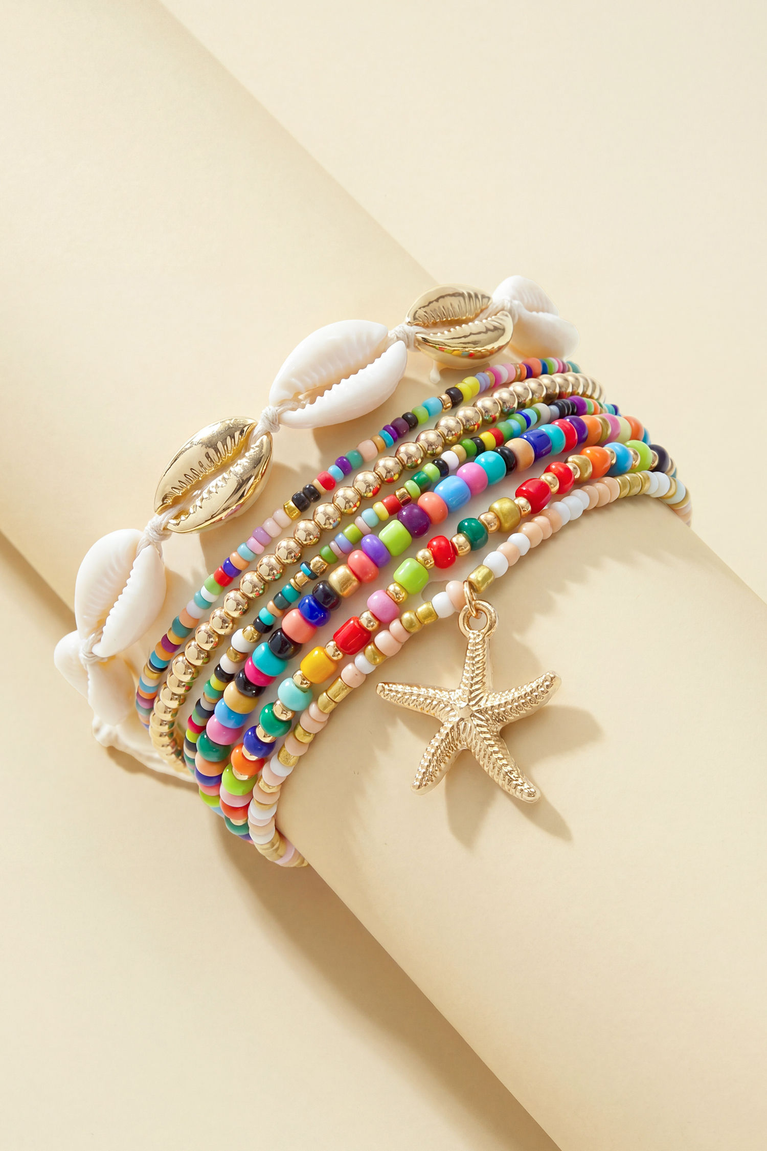 Conjunto de tobilleras con cuentas Shoreline Energy
