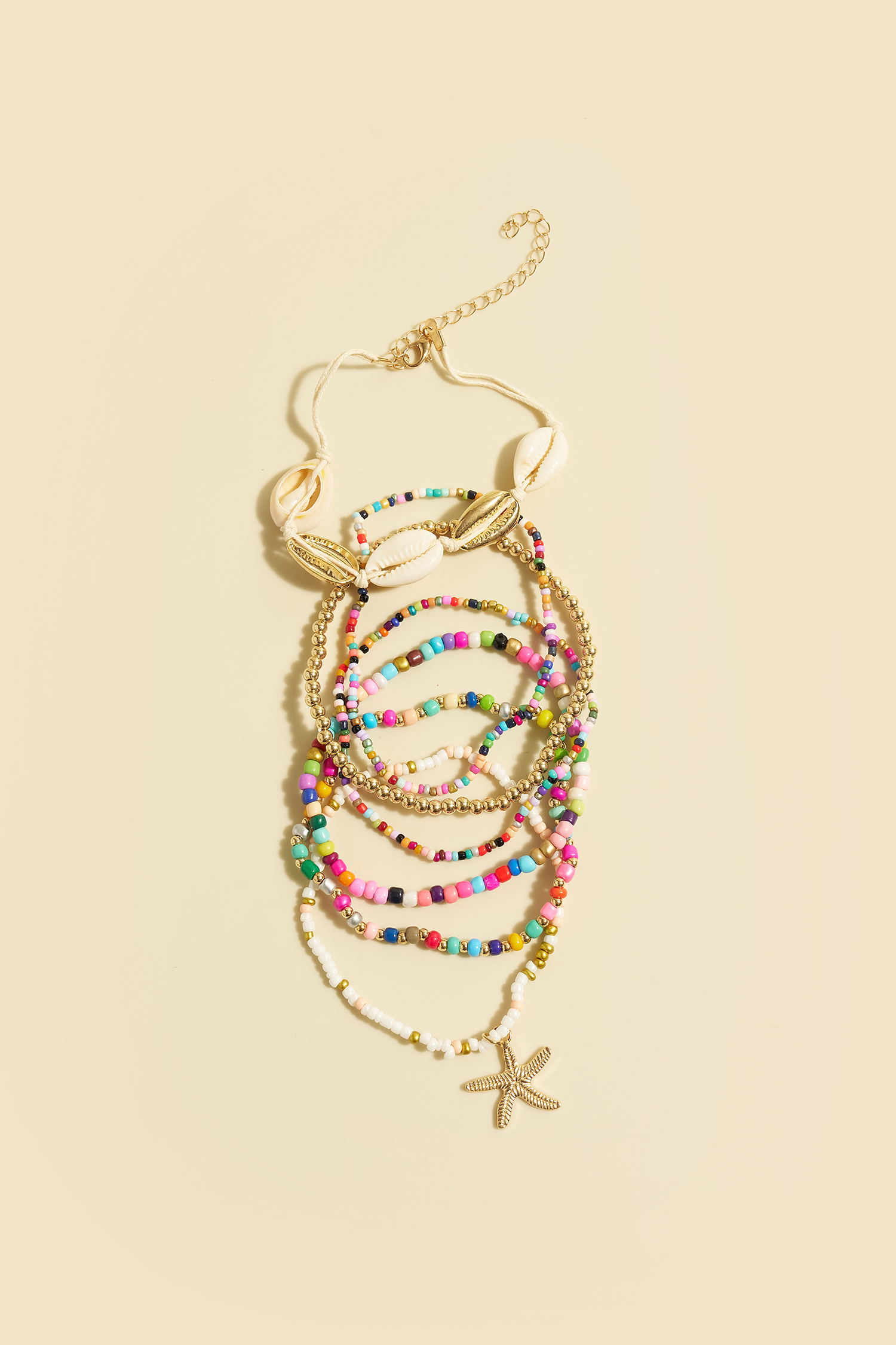Conjunto de tobilleras con cuentas Shoreline Energy