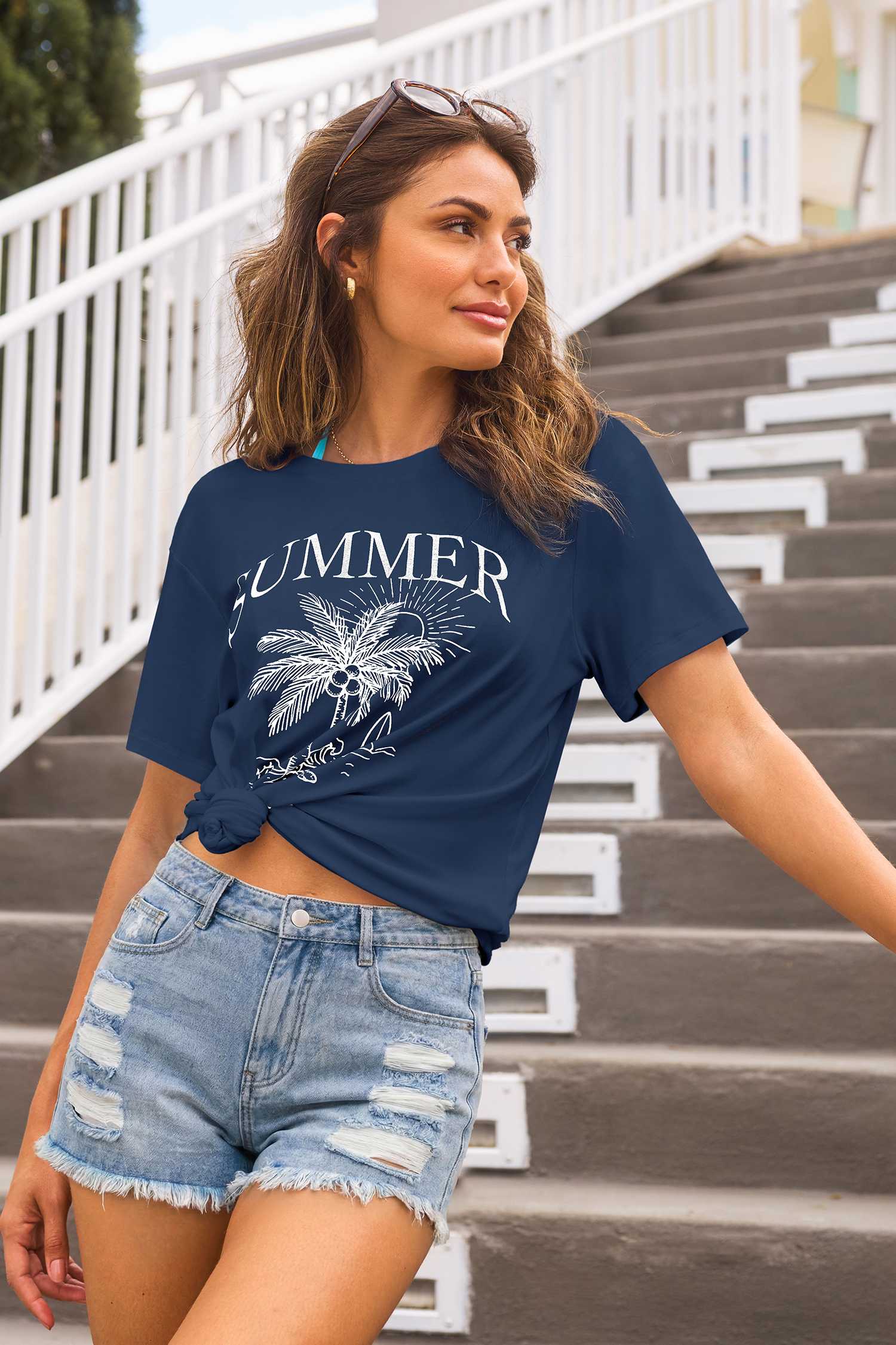 Orlando zomer T-shirt met grafische print