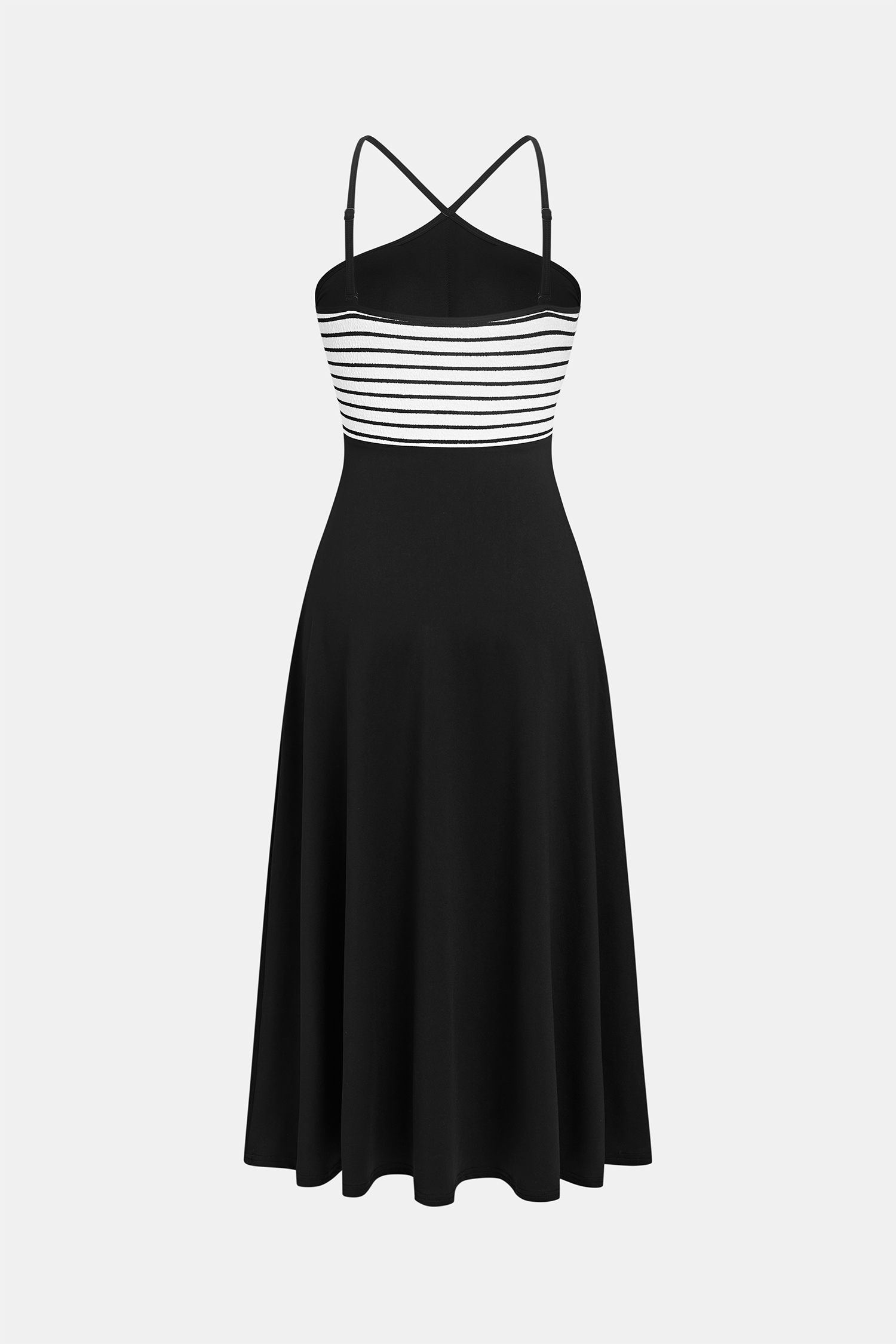 Palm Read Striped Midi Dress