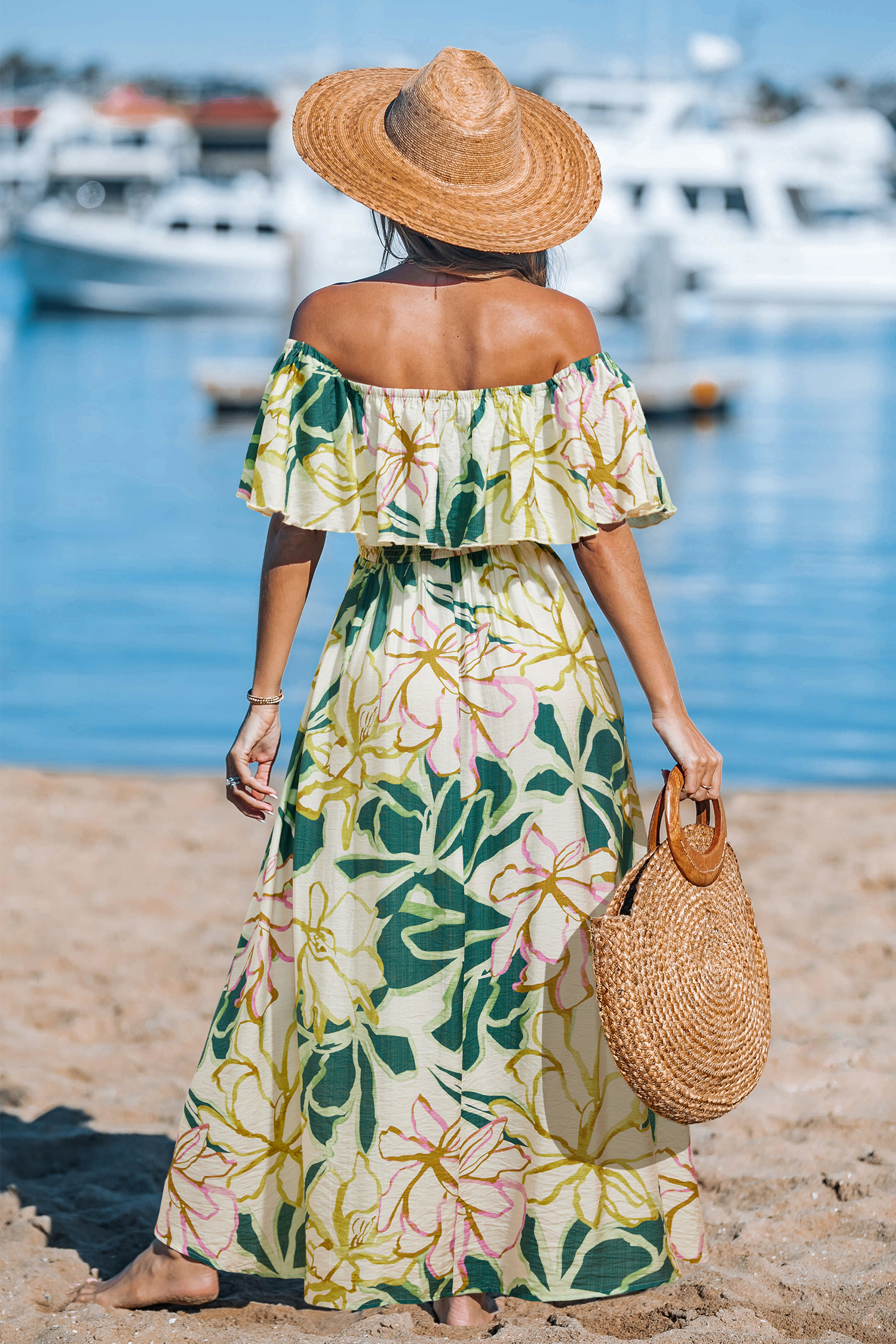 Chasing Sunsets Floral Maxi Dress