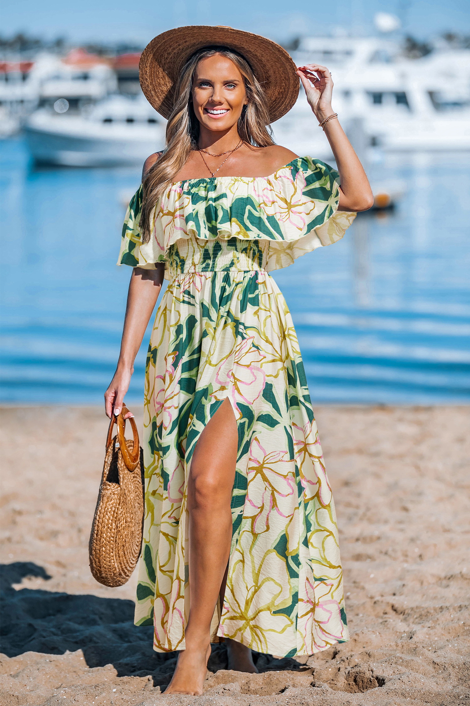Chasing Sunsets Floral Maxi Dress