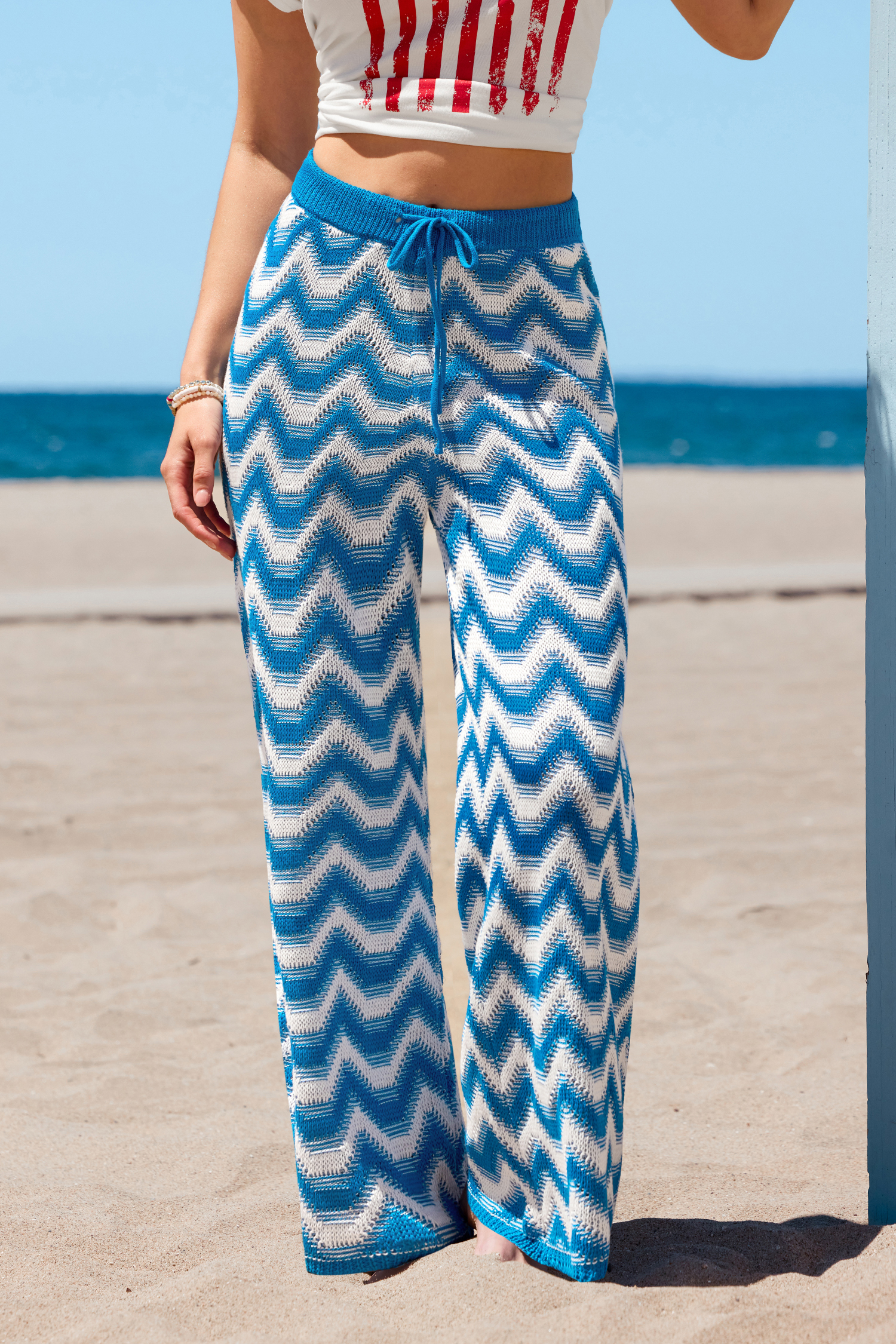 Pantaloni a chevron 
