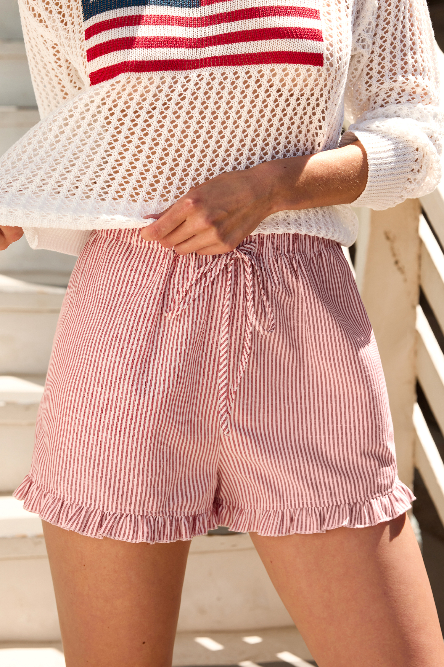Pantaloncini a righe Calm & Collected