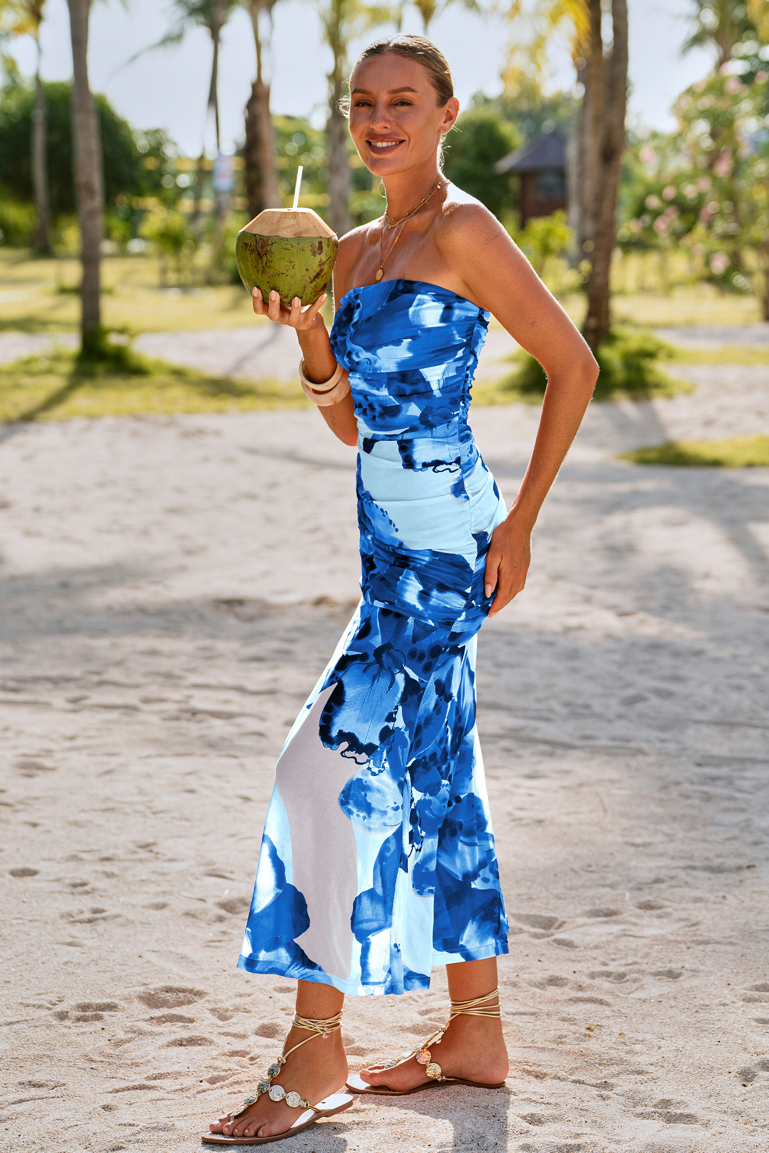 Classy Floral Maxi Dress