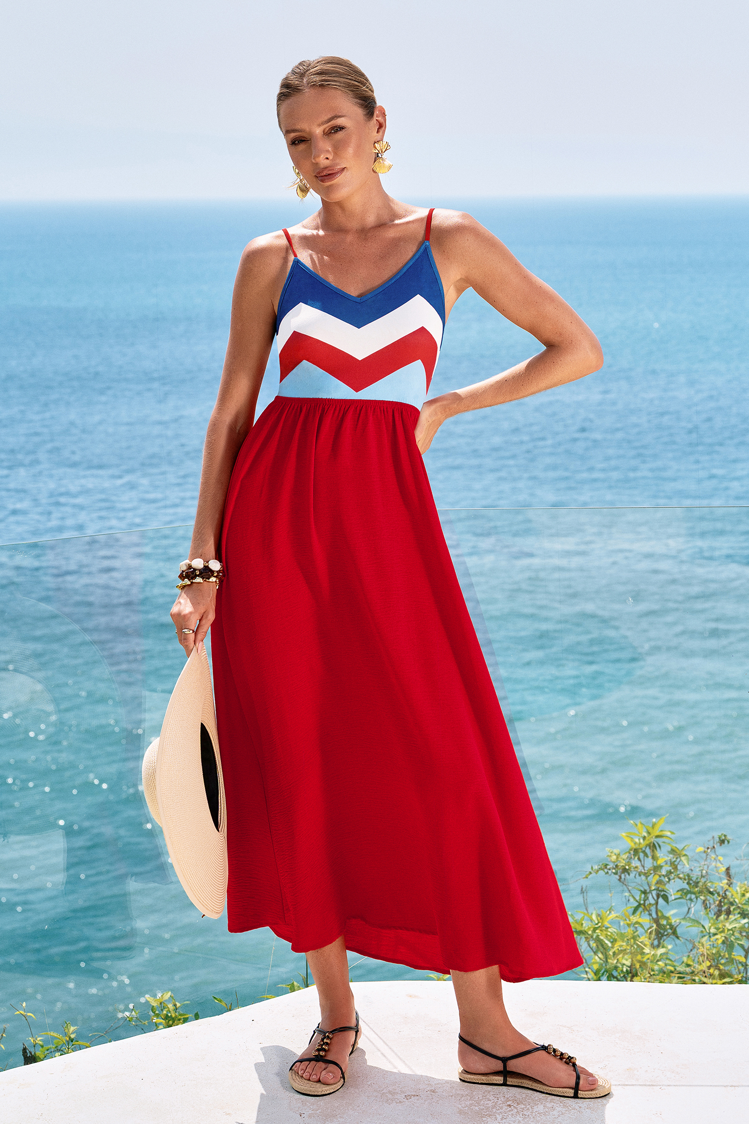 Good Taste Chevron Maxi Dress
