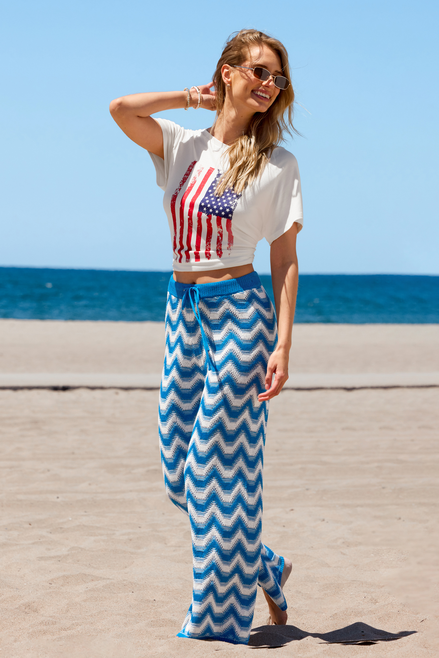 Halfway to Summer Chevron Pants