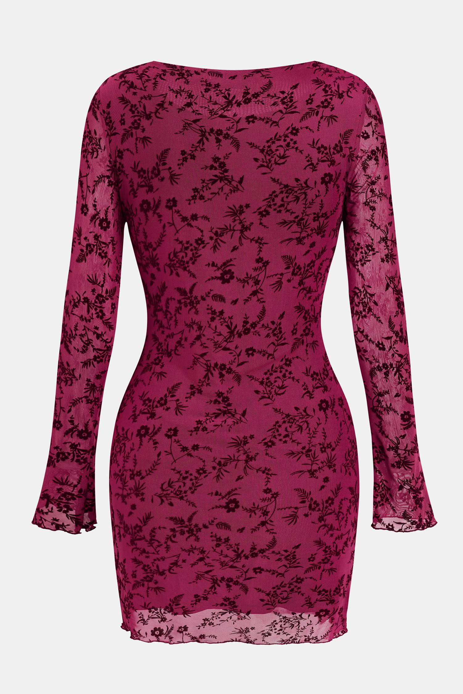 Robe courte manches longues