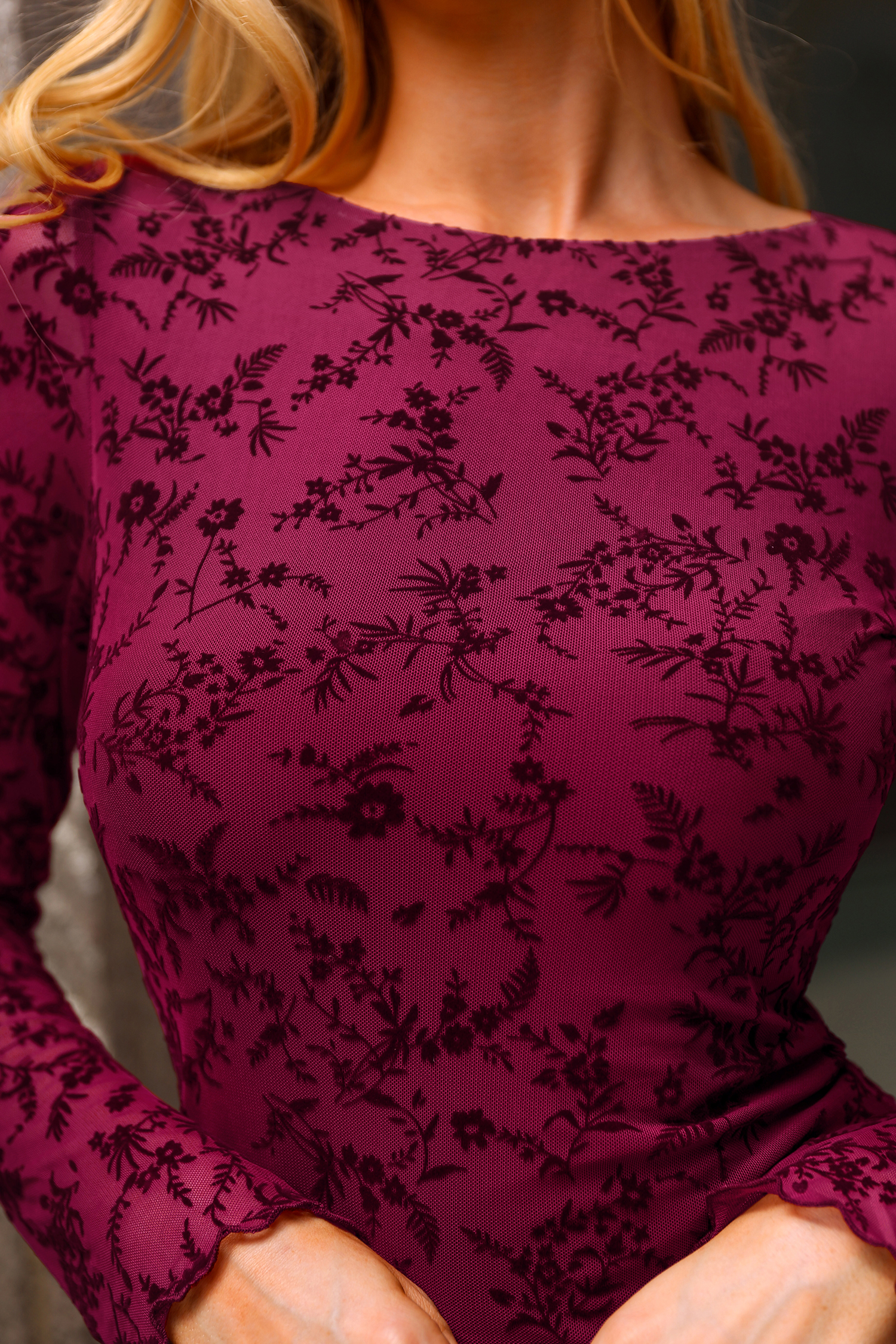 Robe courte manches longues