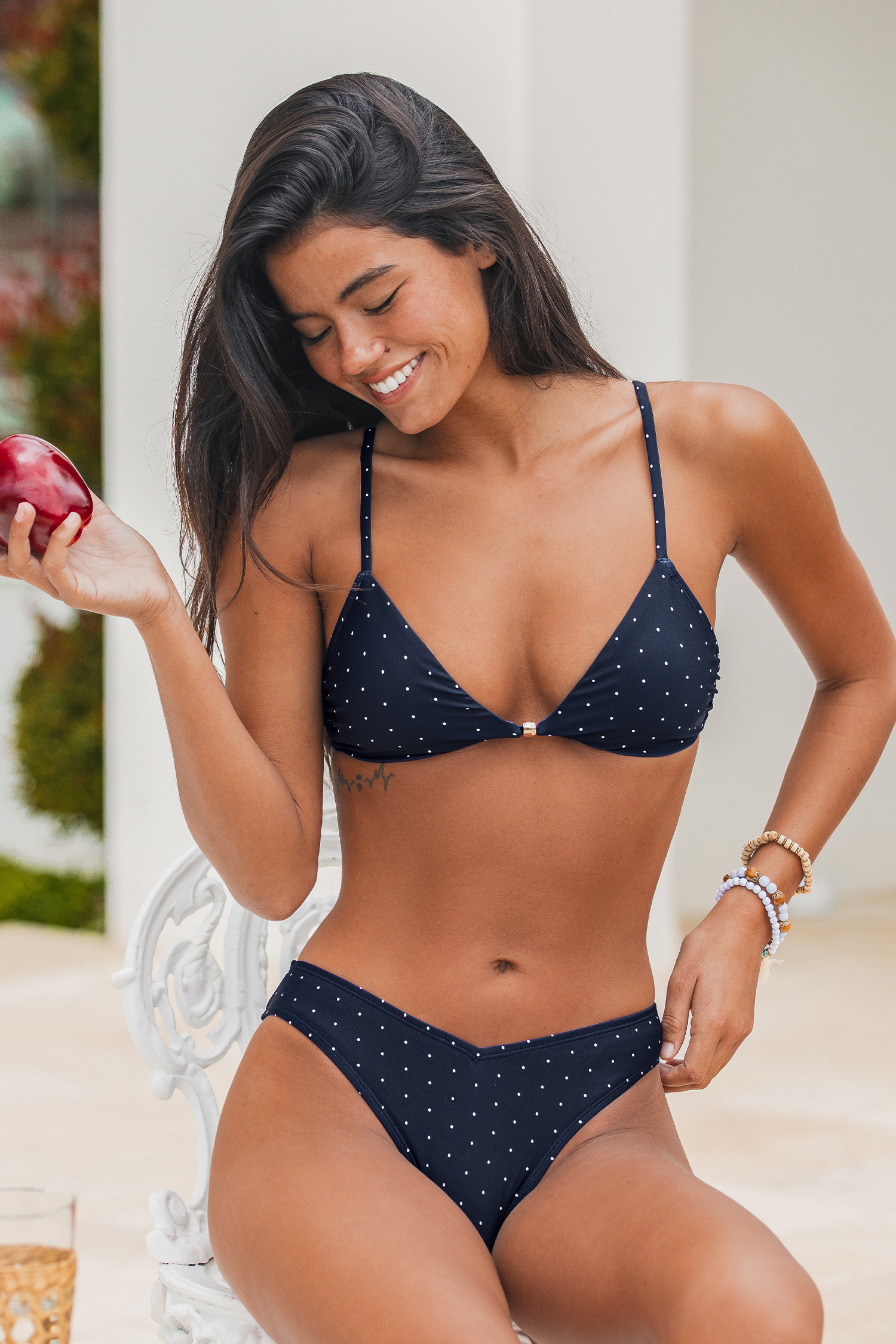 Conjunto de bikini azul marino So Real