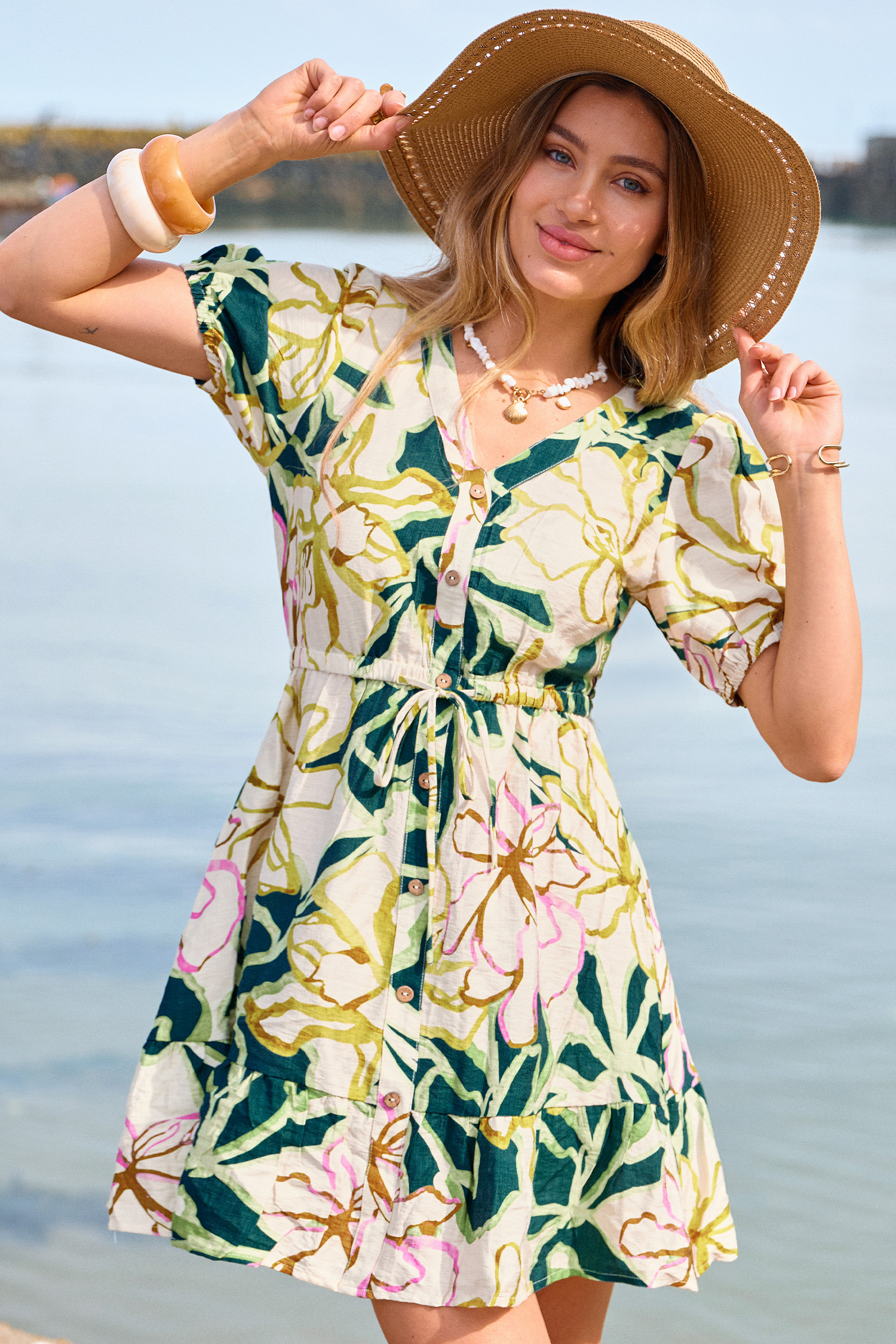 Getaway Agenda Floral Mini Dress