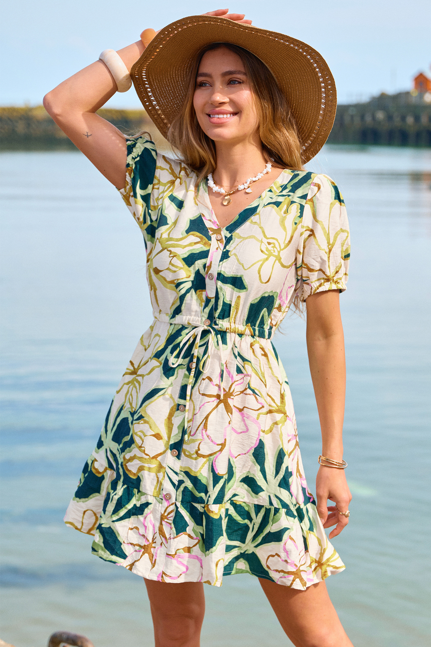 Vakantieagenda Bloemen mini-jurk