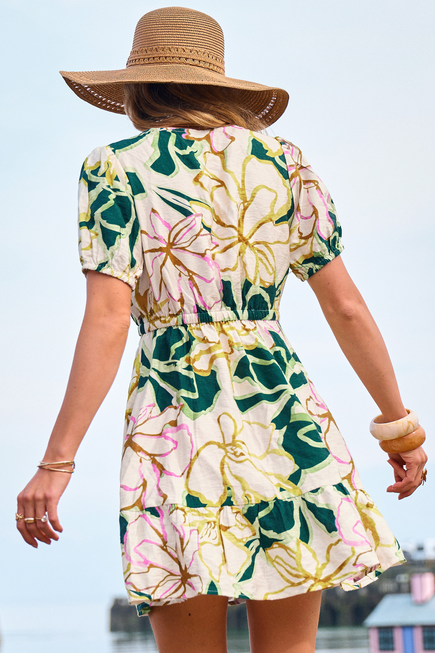 Getaway Agenda Floral Mini Dress