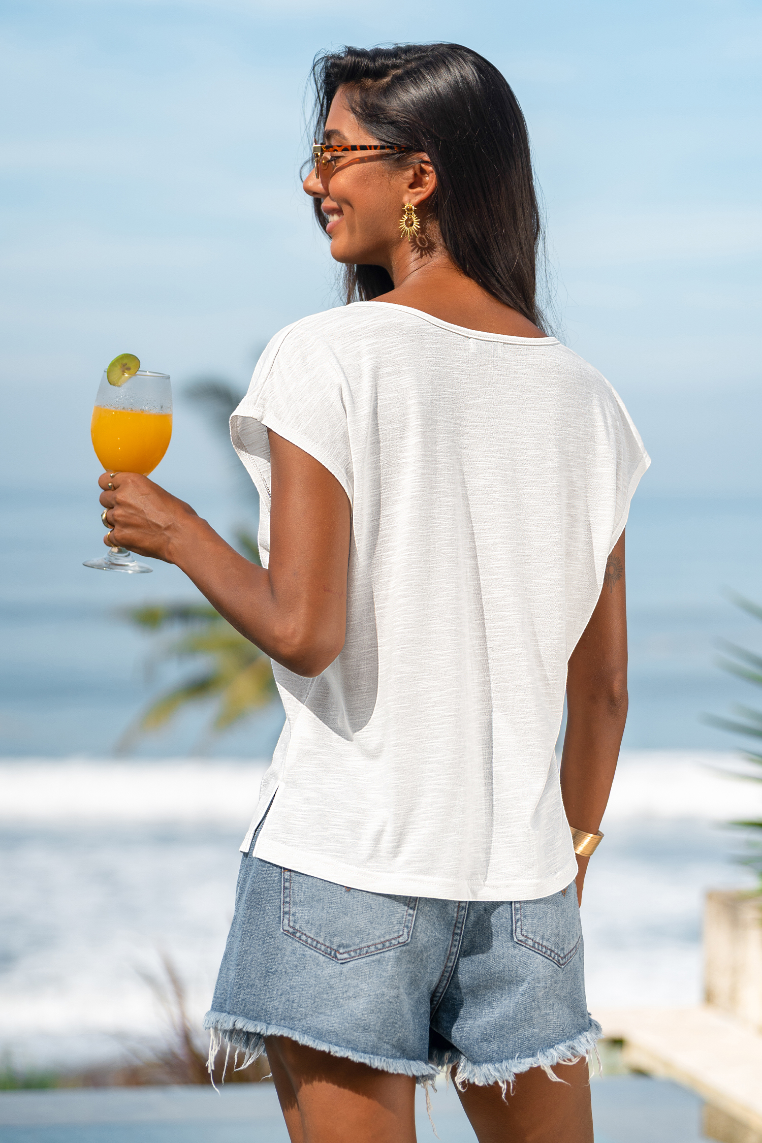 Heritage White Tee