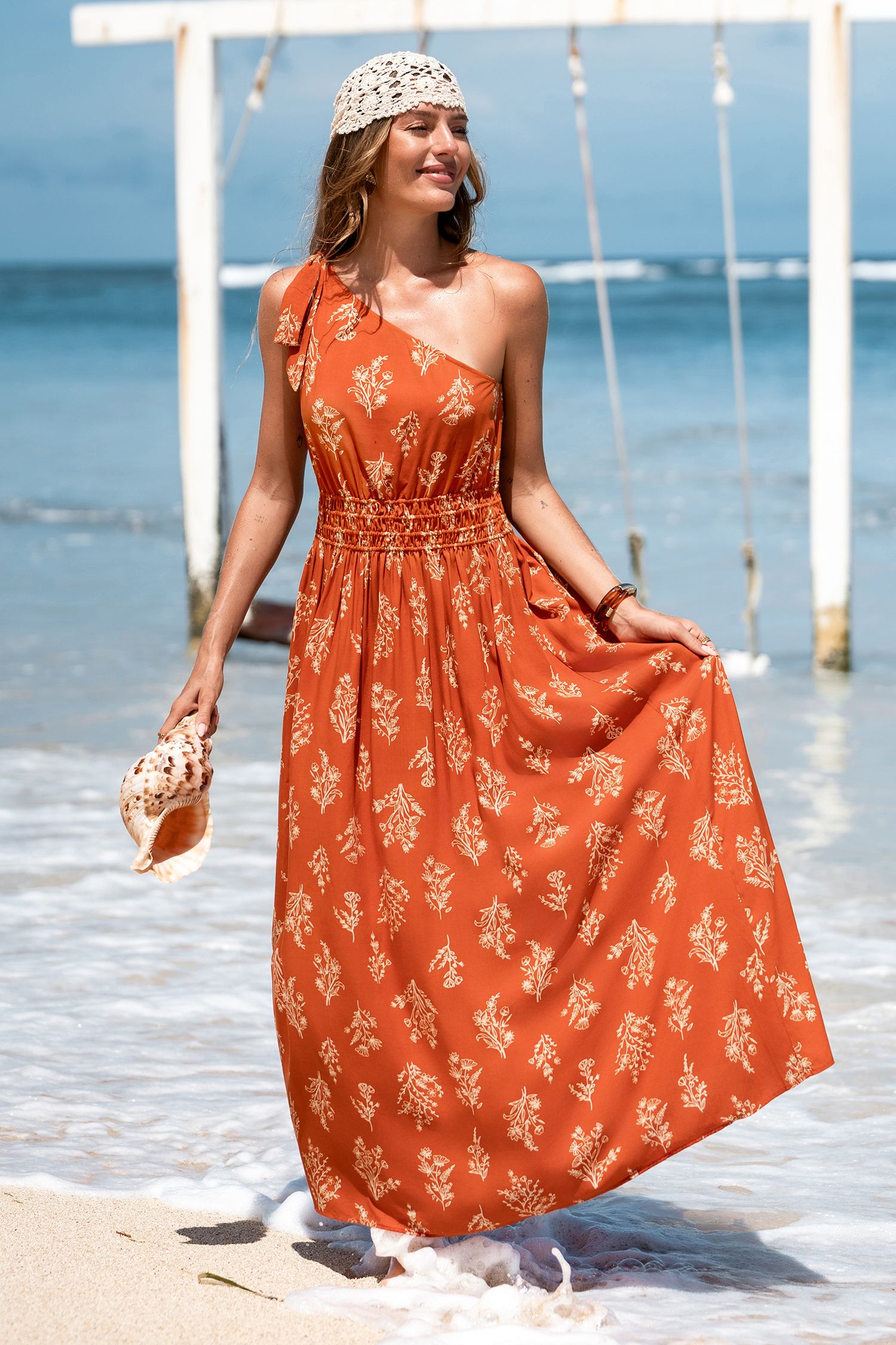 Stepping Out Ornate Maxi Dress