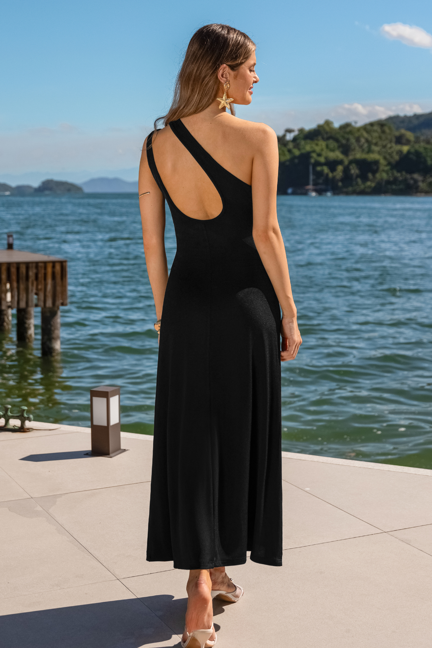 On the Dance Floor Black Maxi Dress
