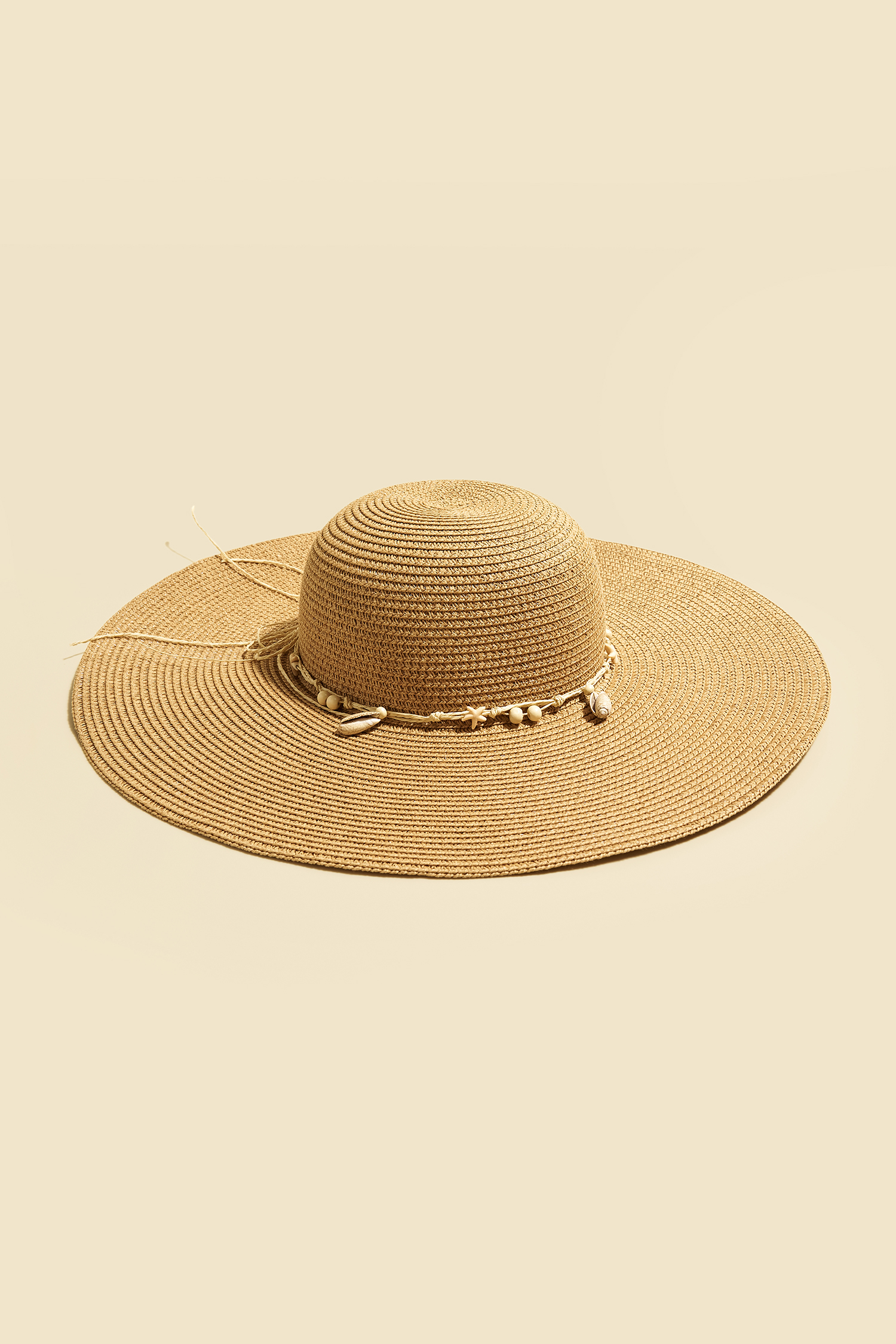 Seashell Chain Straw Hat