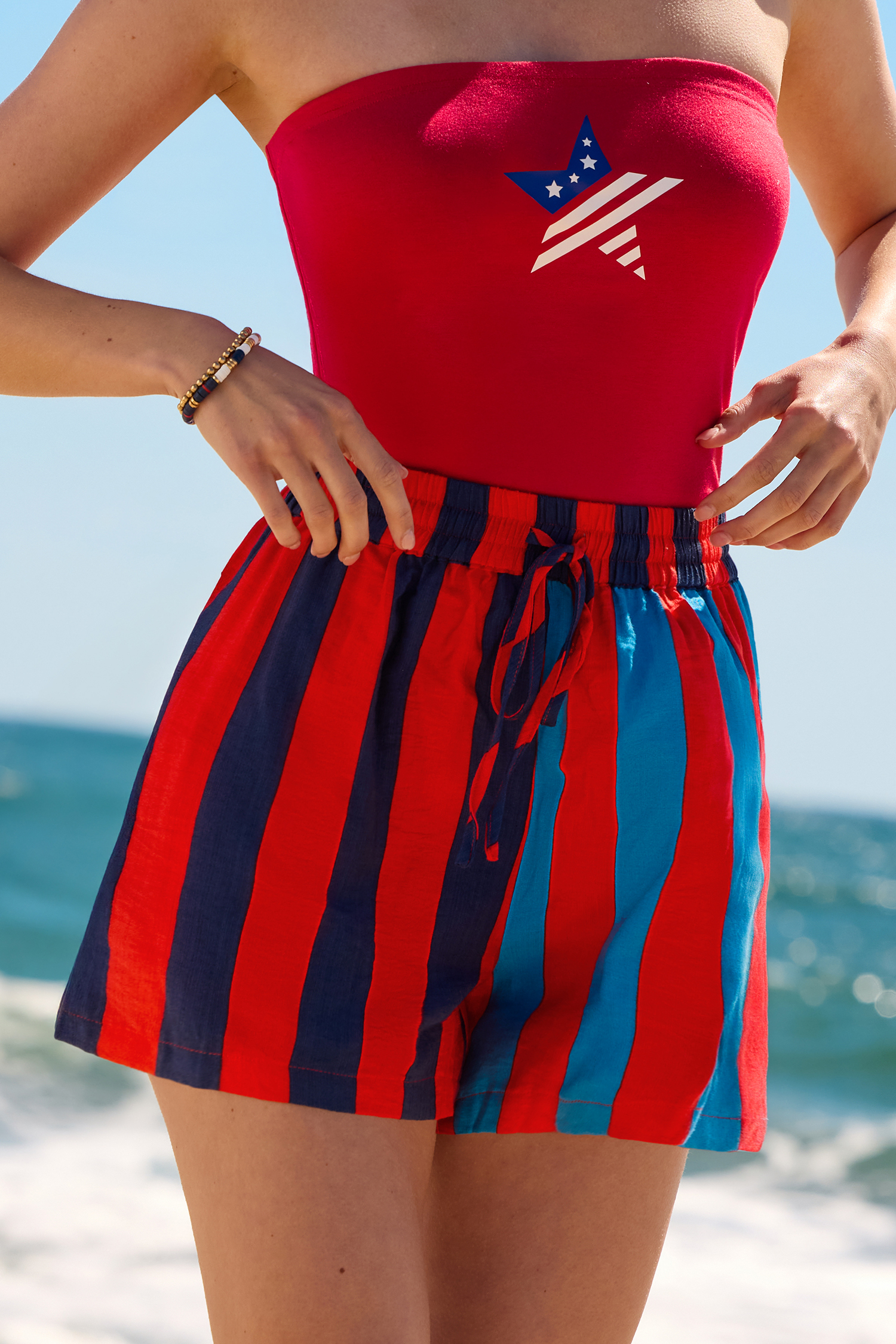 Light as Ever Striped Shorts