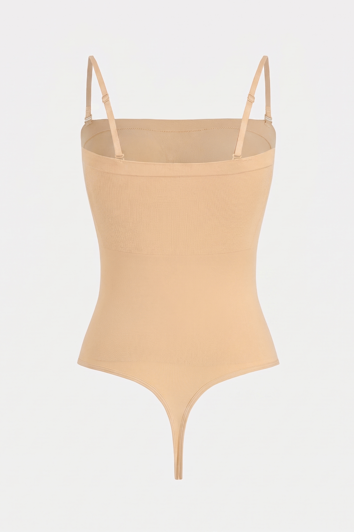 Khaki Shapewear-Body mit verstellbaren Trägern
