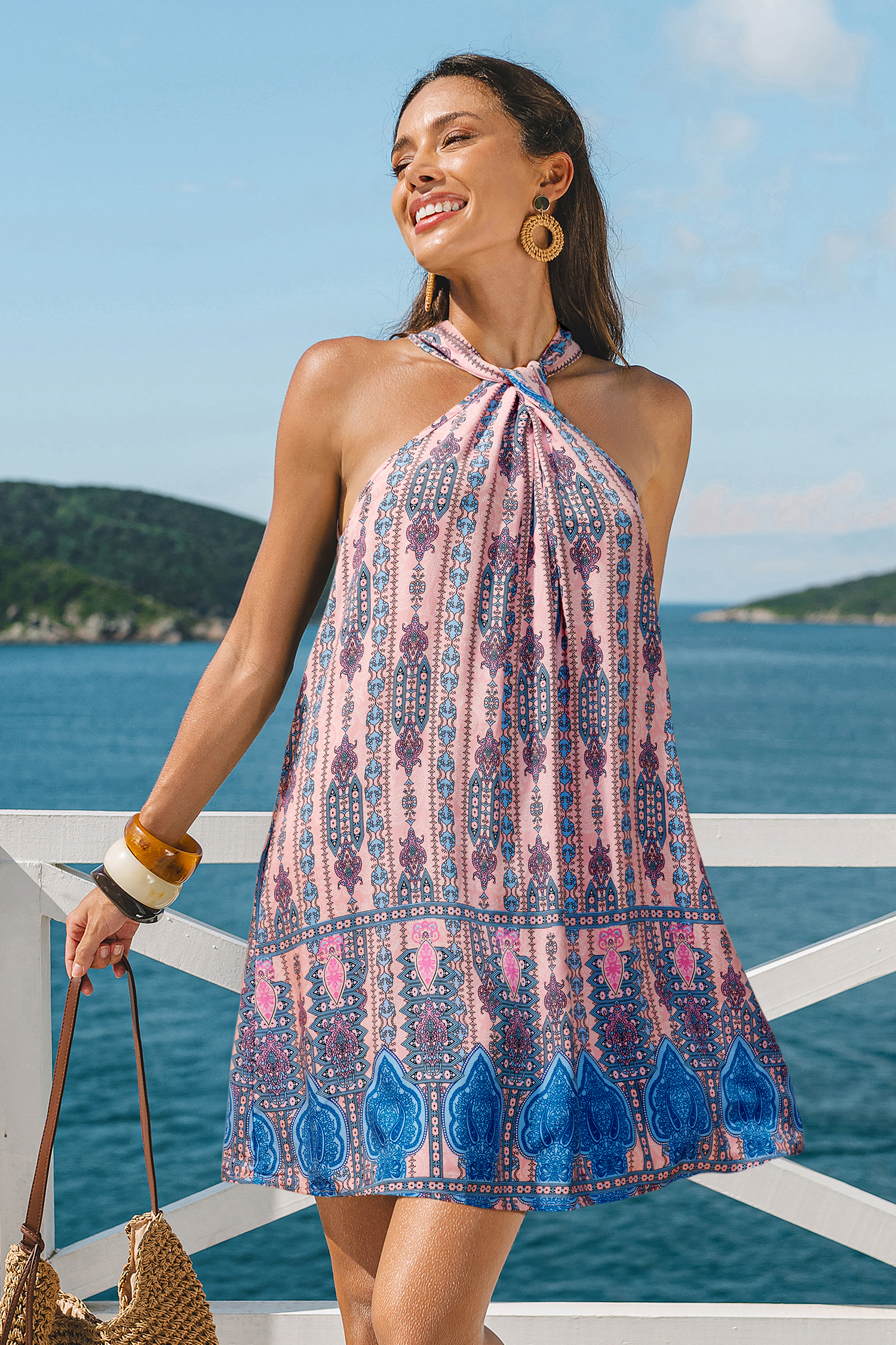 Cloud Petal Ornate Mini Dress