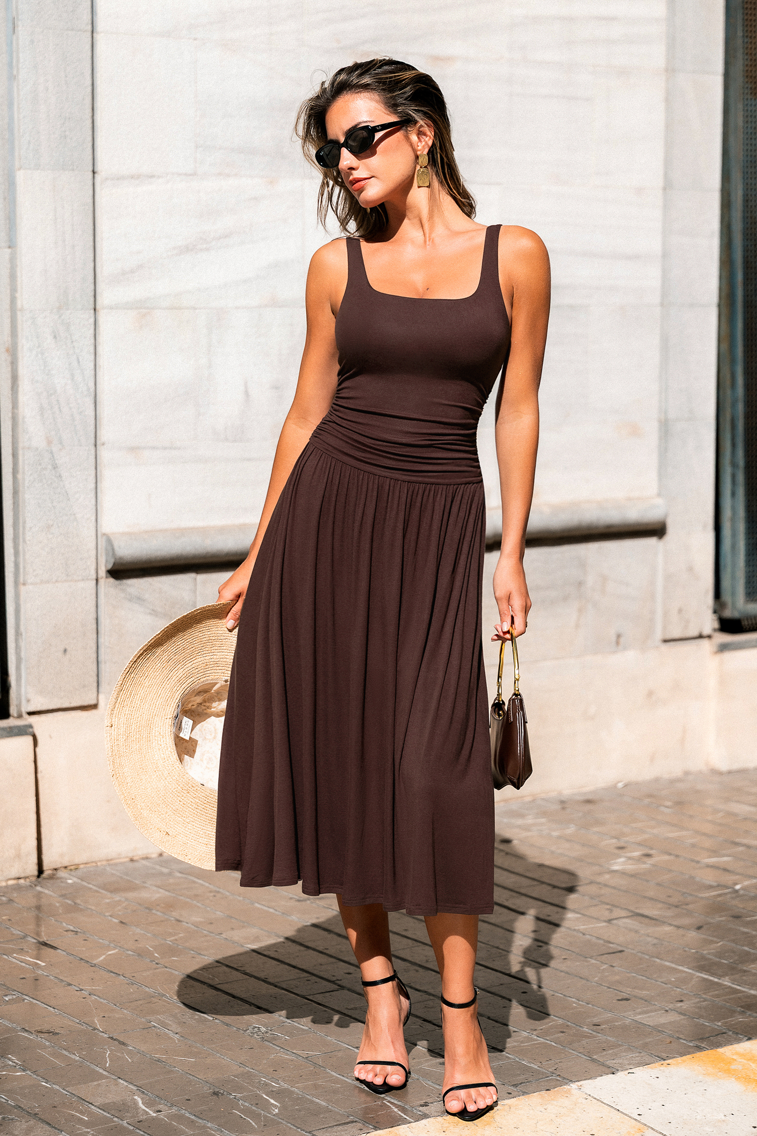 Body Language Brown Mini Dress