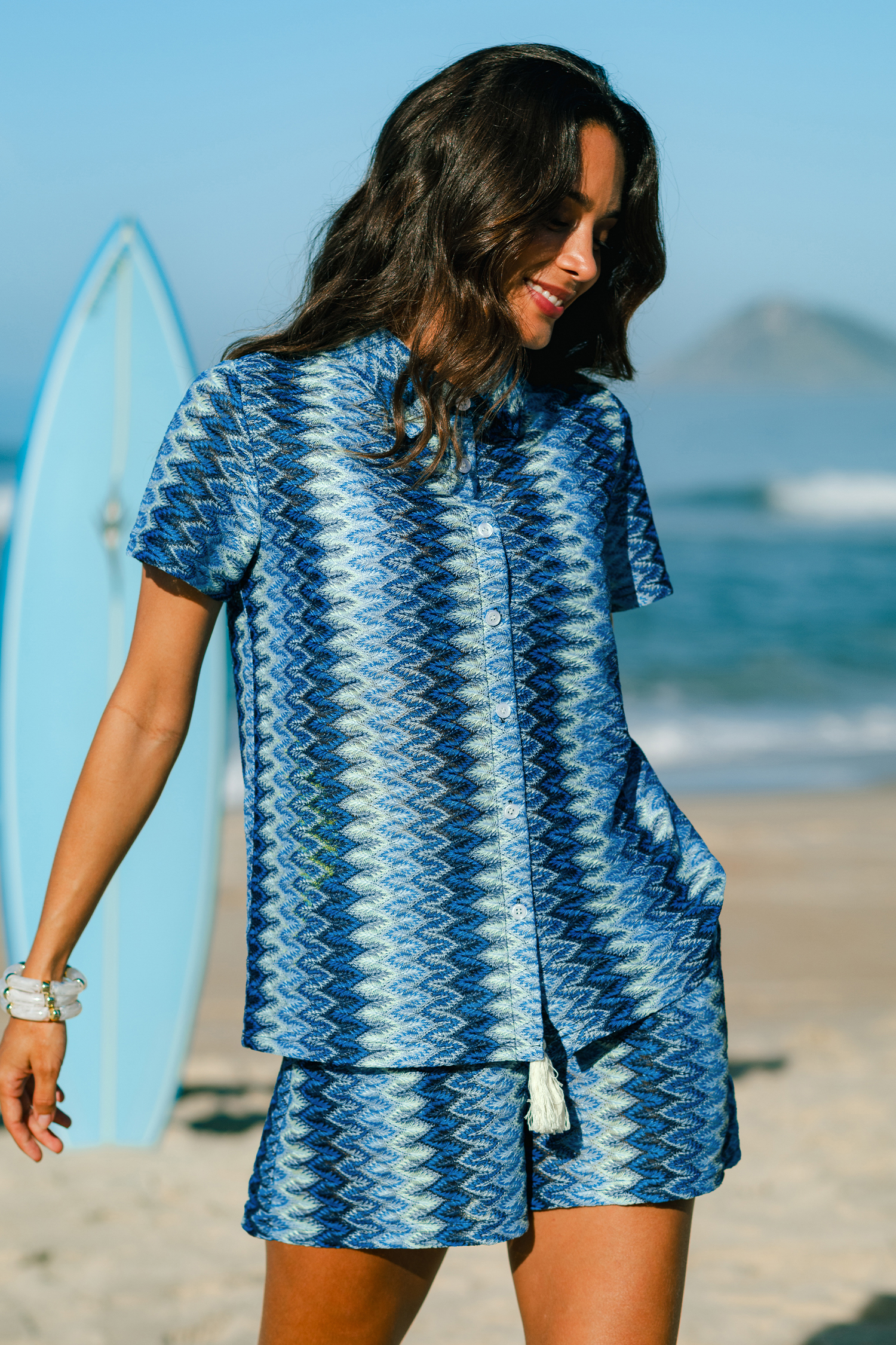 Coastal Drive Chevron-shirt