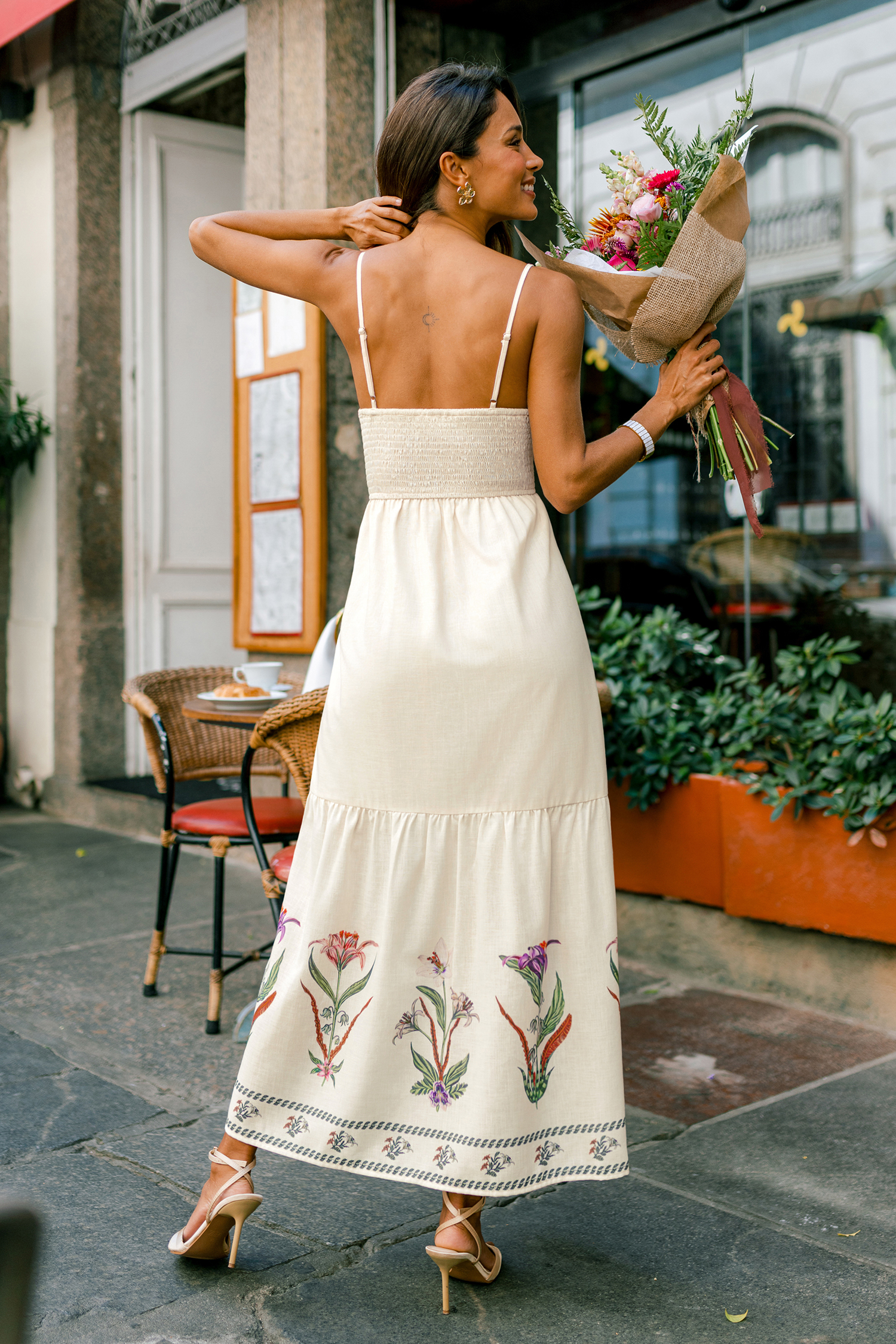 Maxi-jurk met bloemenprint