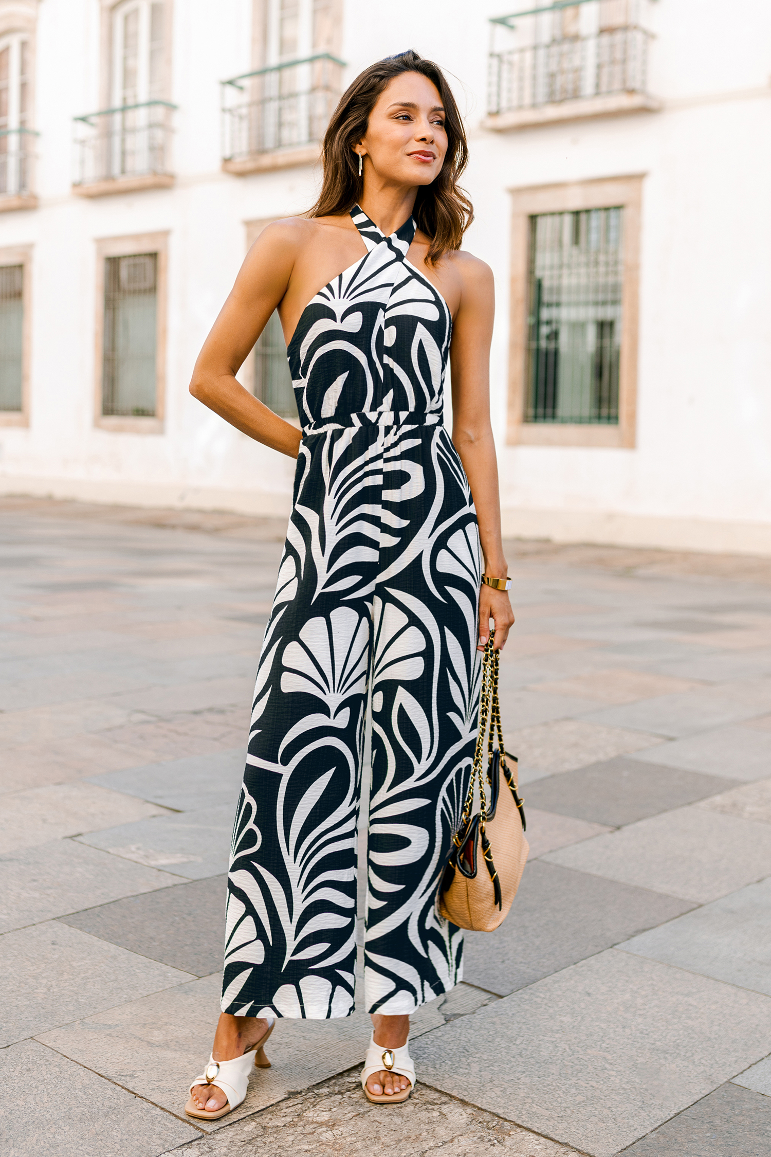 Dockside Drive Tropical Jumpsuit