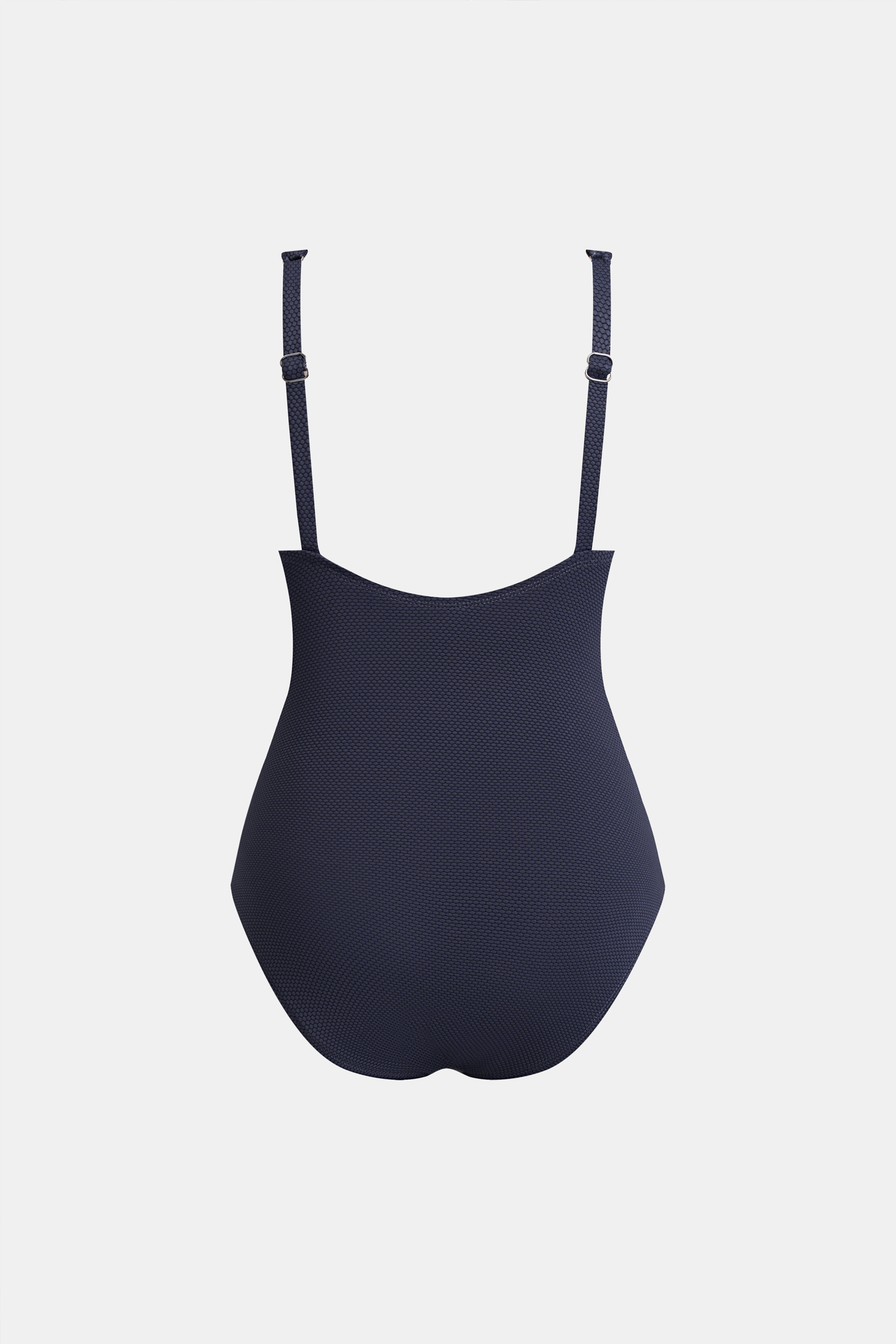 Navy Tummy Control Micro Cutout One Piece Swimsuit