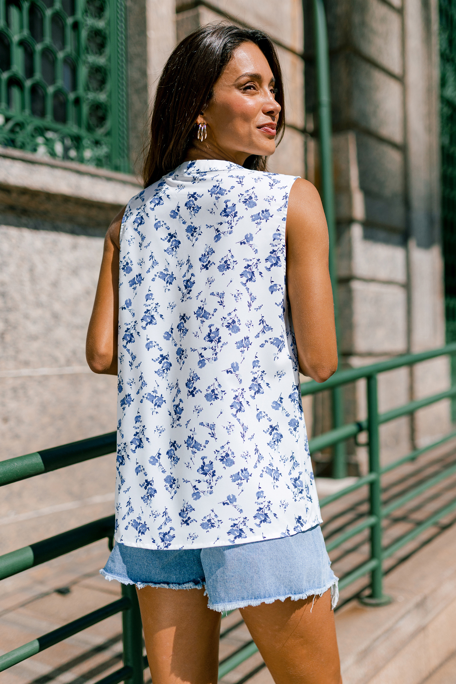 Beachside Inn Floral Top