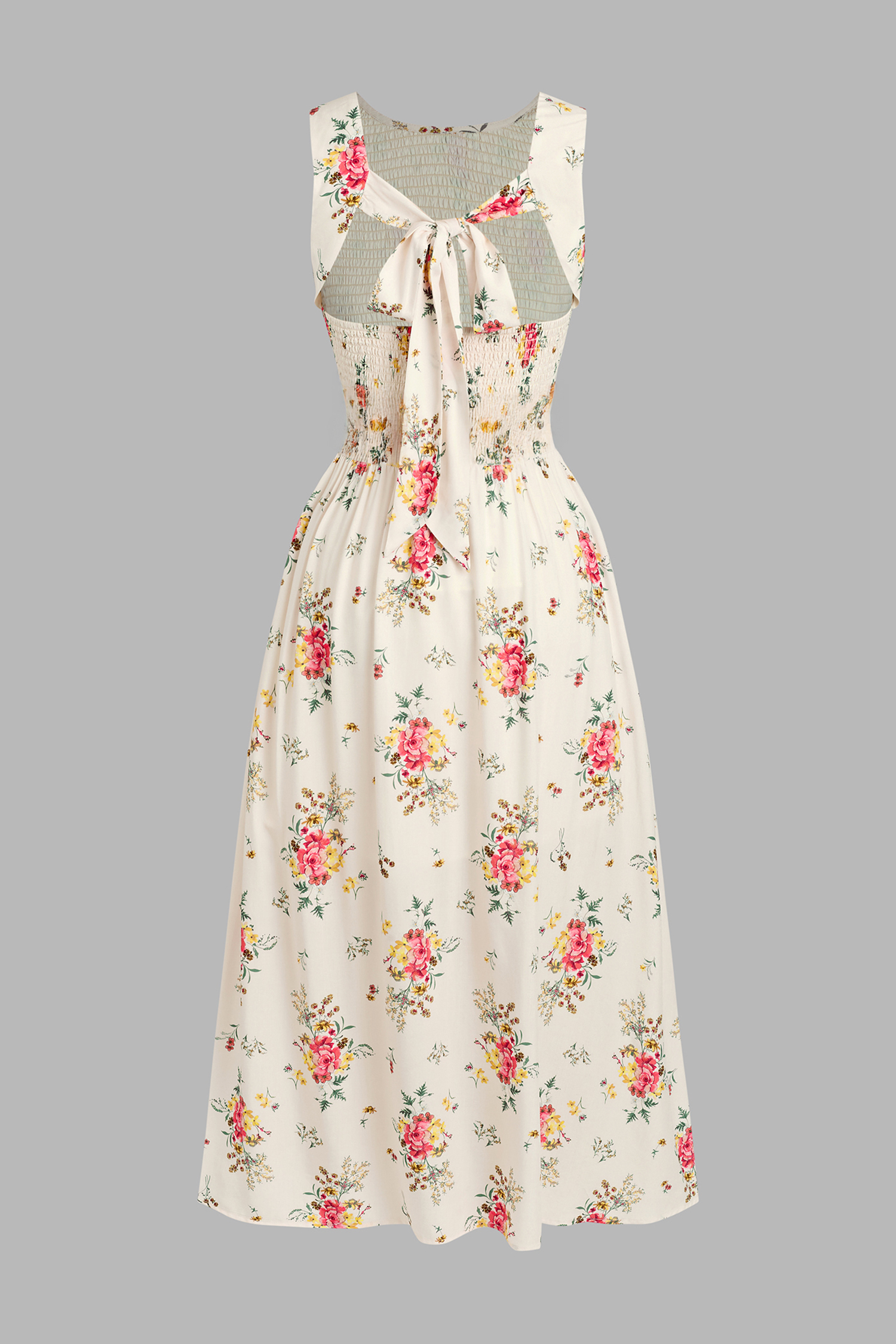 Vestido midi floral sin miedo