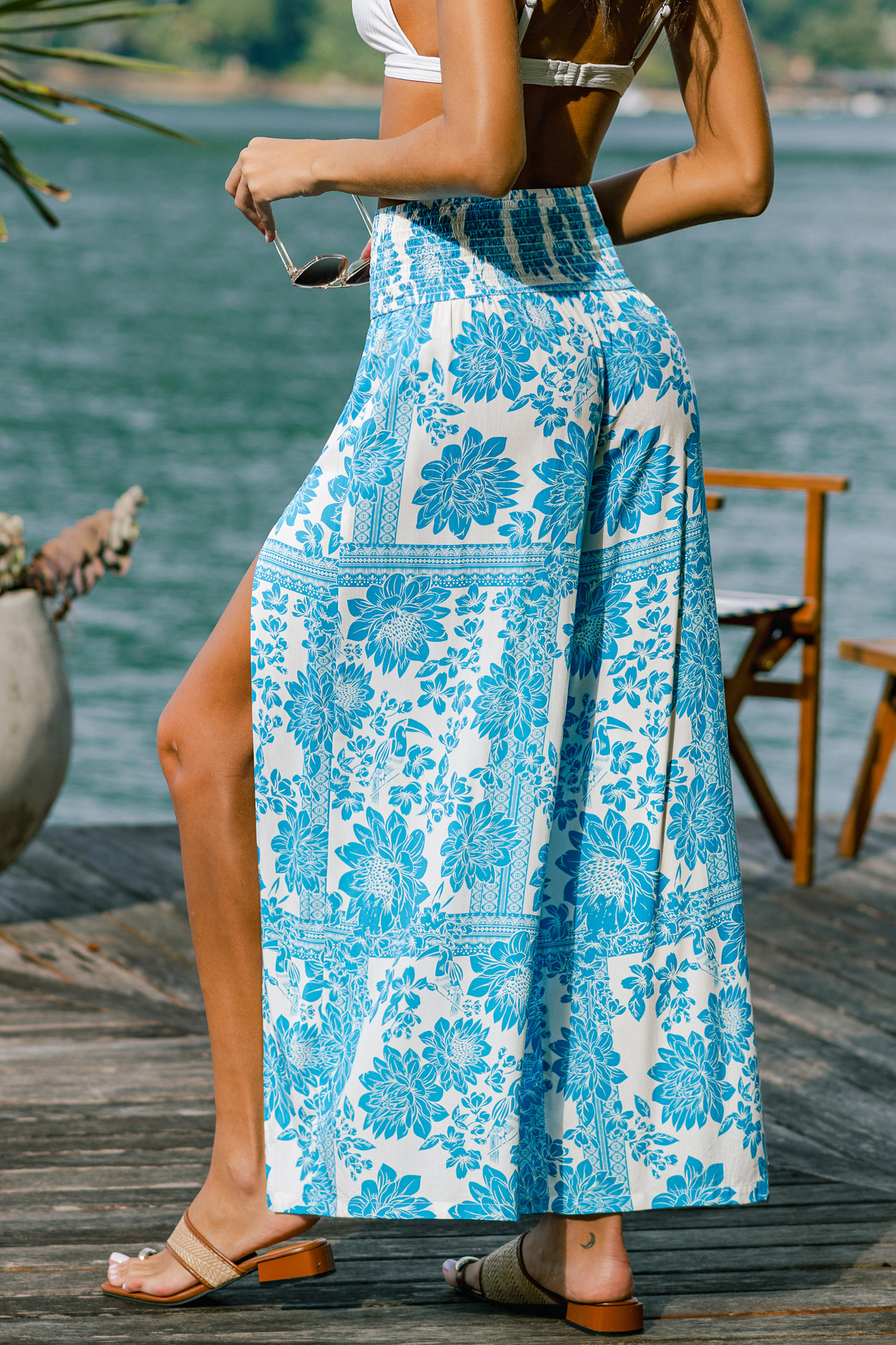 Mindfulness Floral Cover-Up Trousers