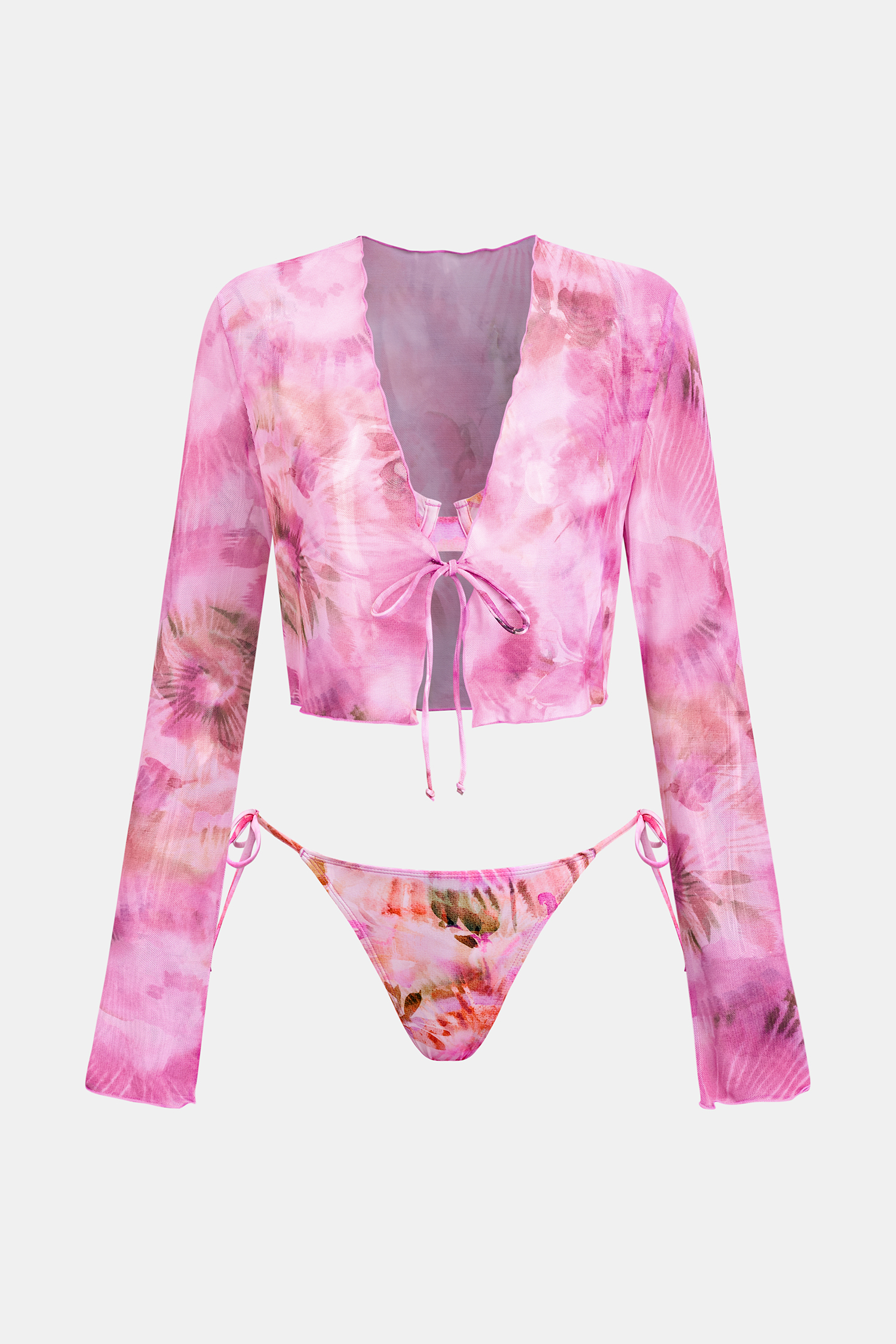 x JOJO South Beach Plans 3-Piece Bikini Set