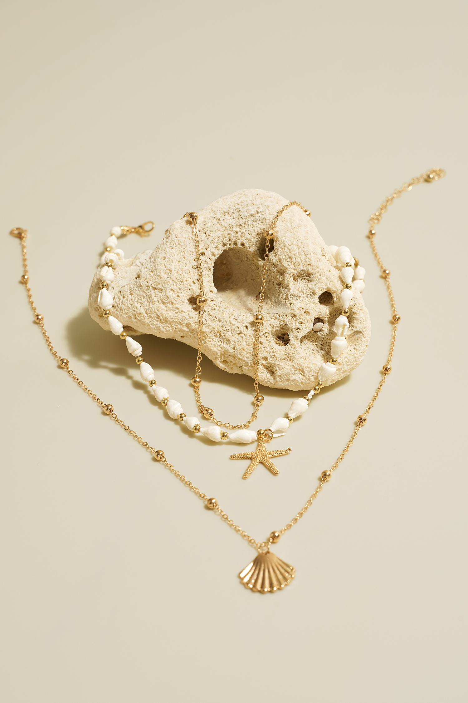 Tiny Treasures Gold-Tone Necklace Set