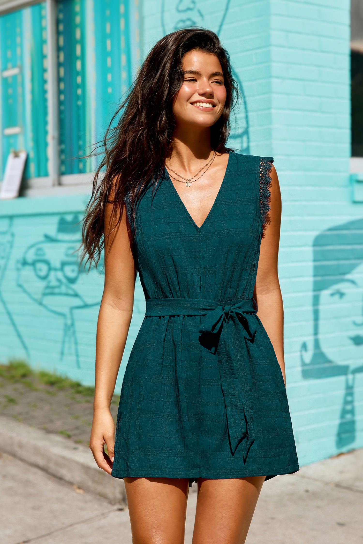 ATX Energy Teal Romper