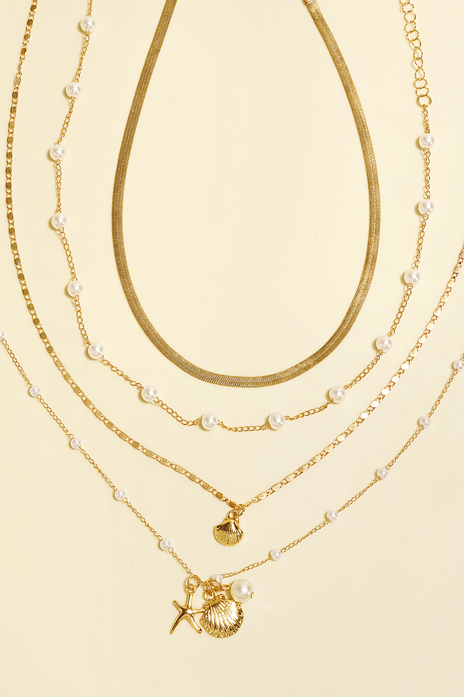Coast Is Clear Gold-Tone Necklace Set