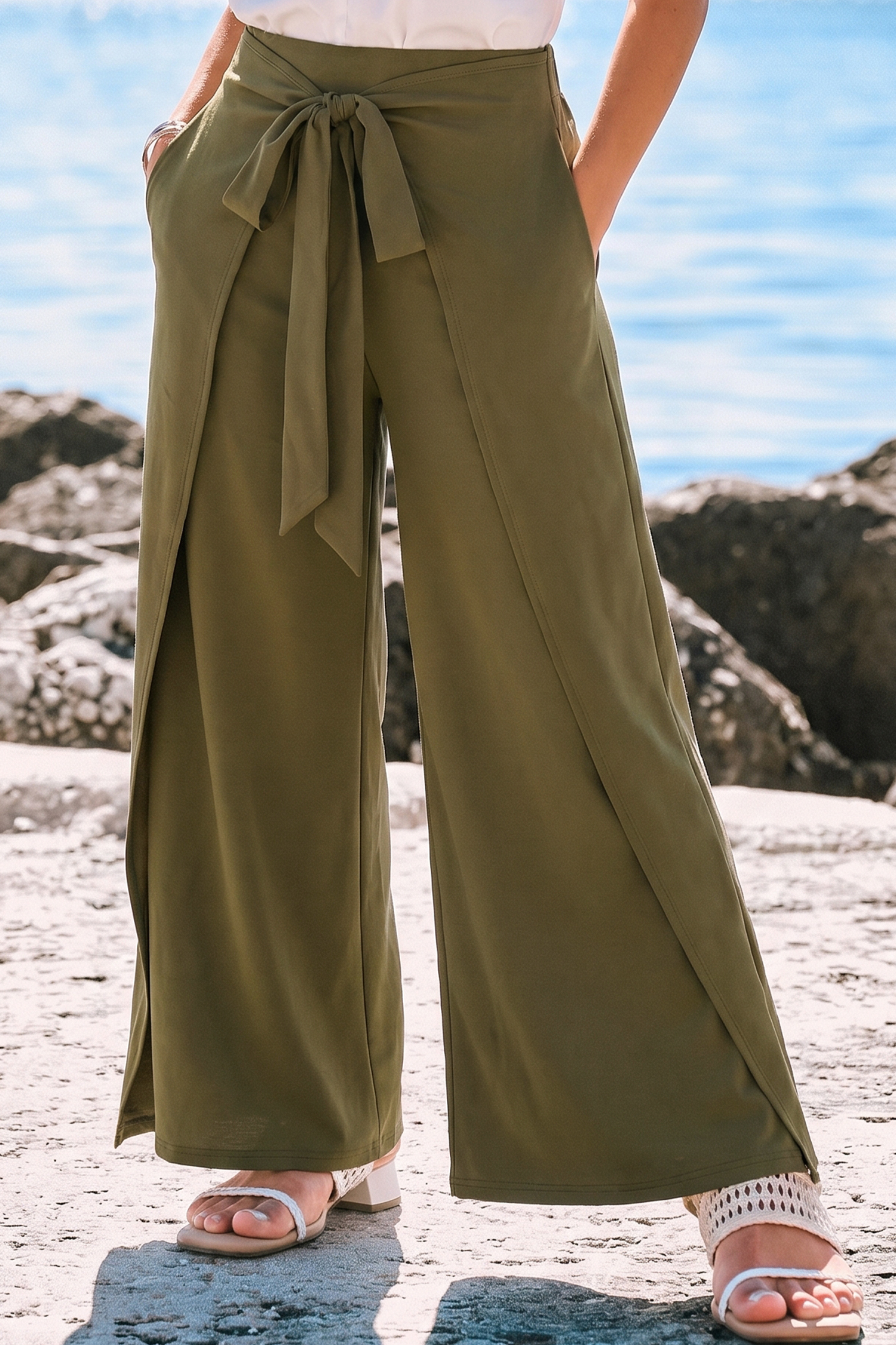 Keep Me Posted Green Pants