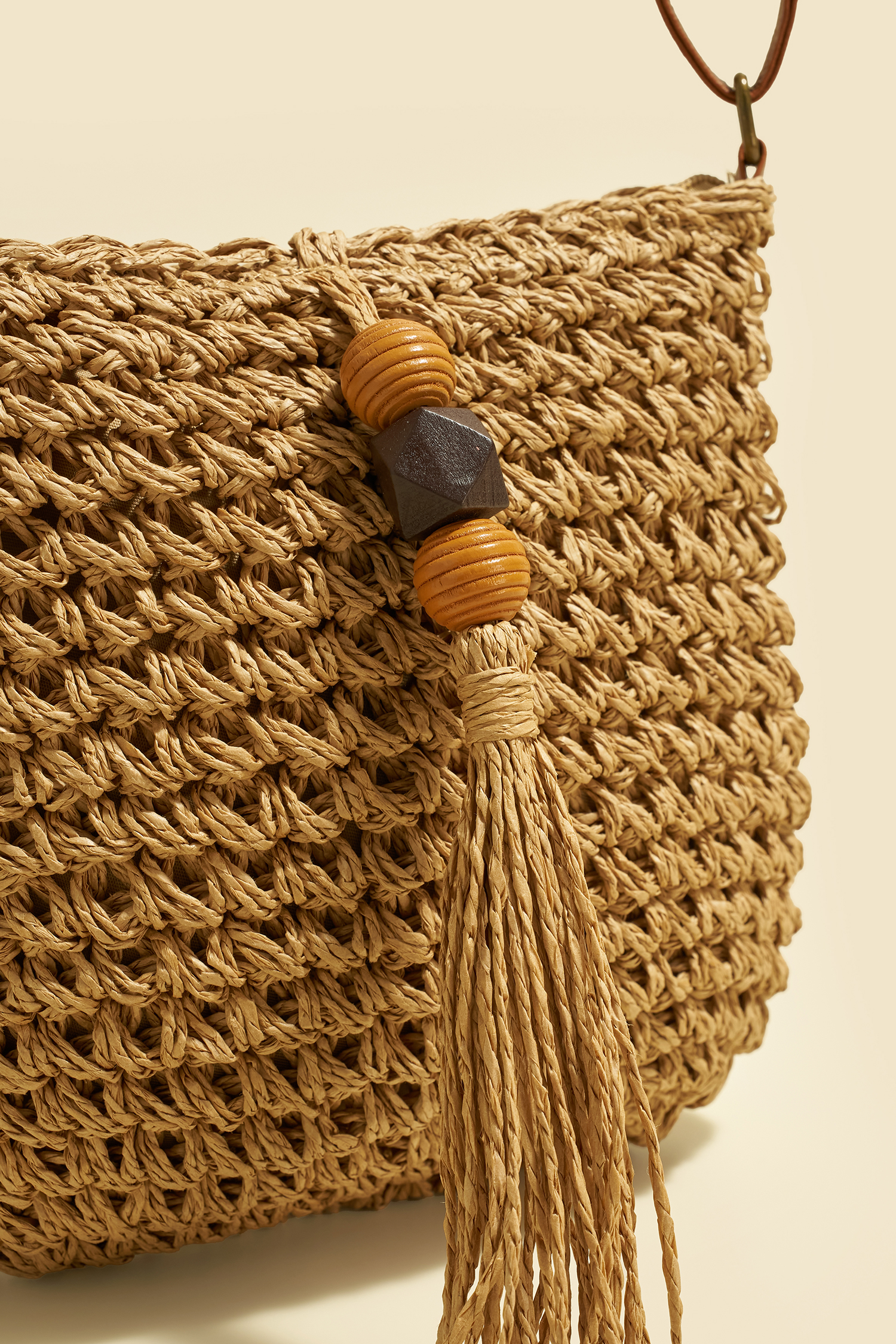 Weekend Tide Straw Crossbody Bag