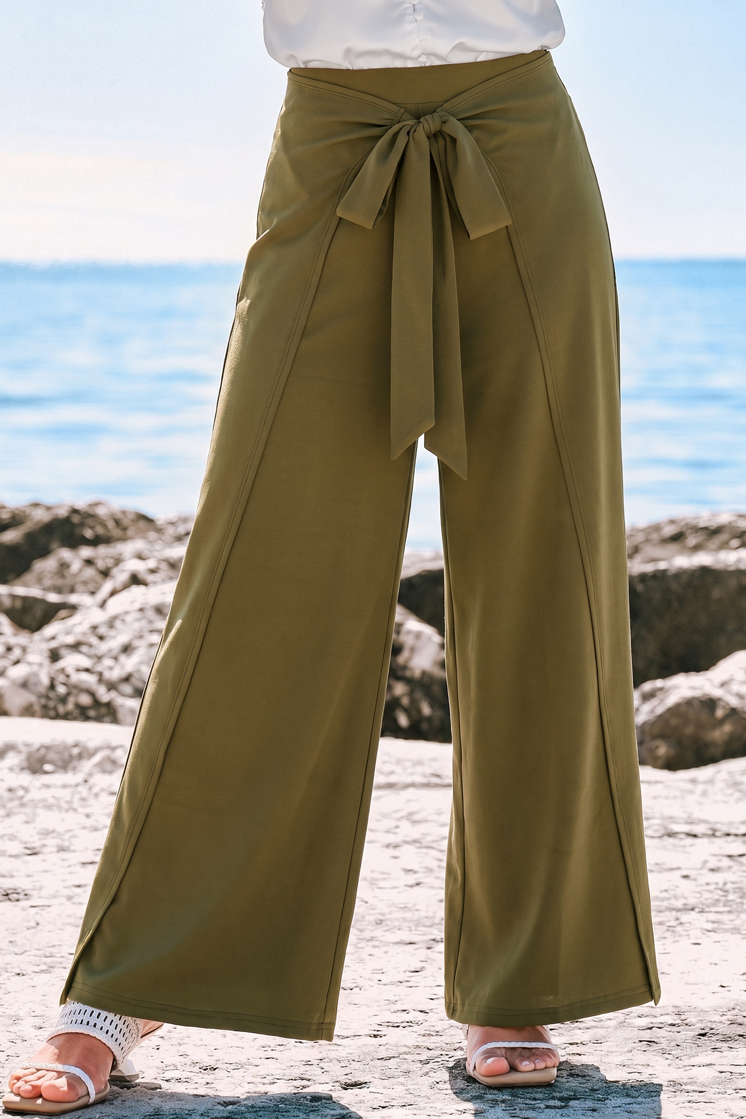 Keep Me Posted Green Pants