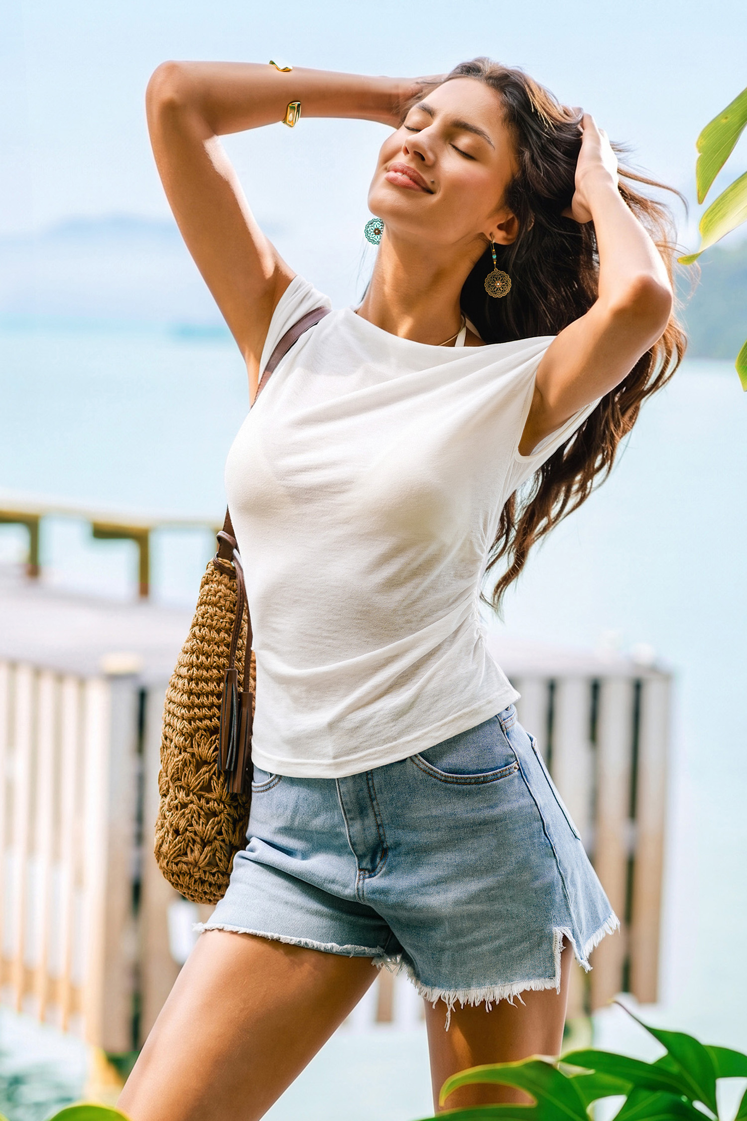 Super Chill White Cover-Up Top