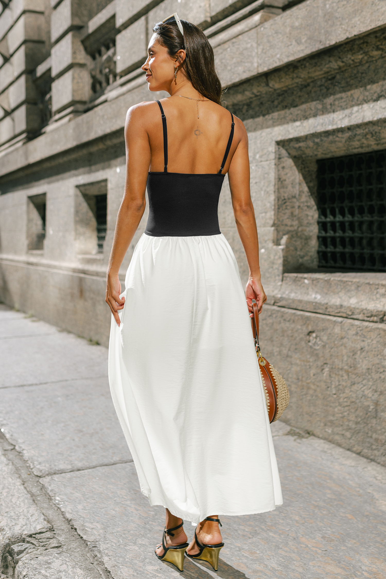 Full Circle Colorblock Maxi Dress