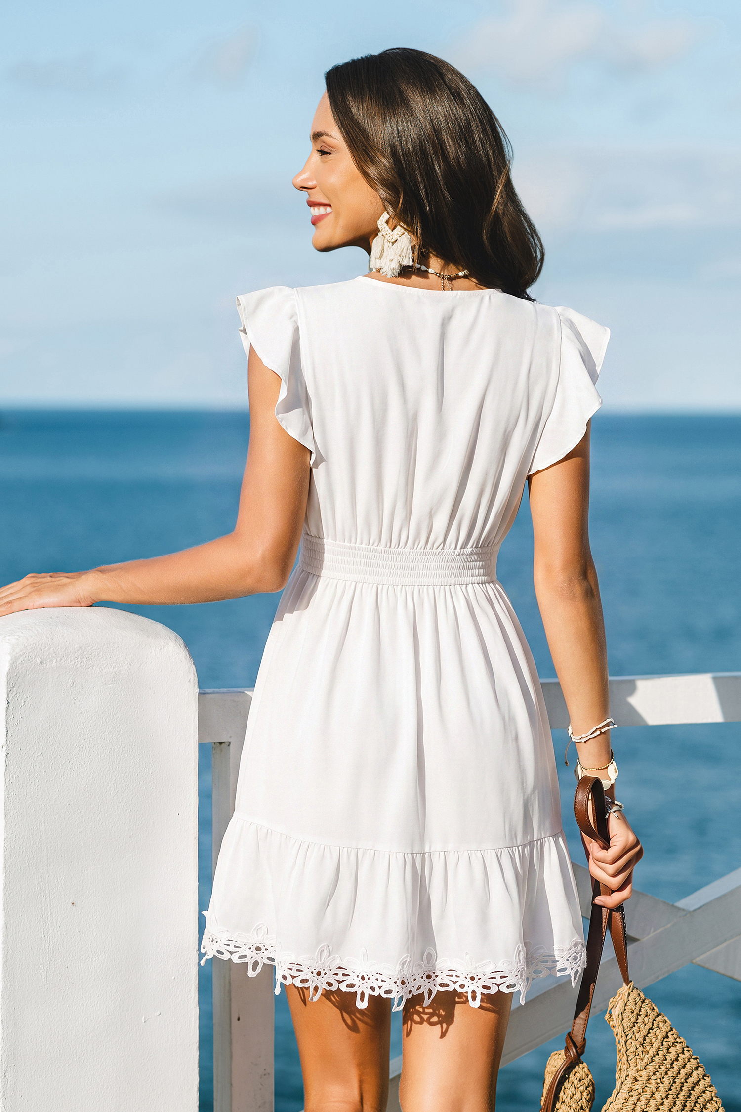 Minivestido blanco del Heatwave Club