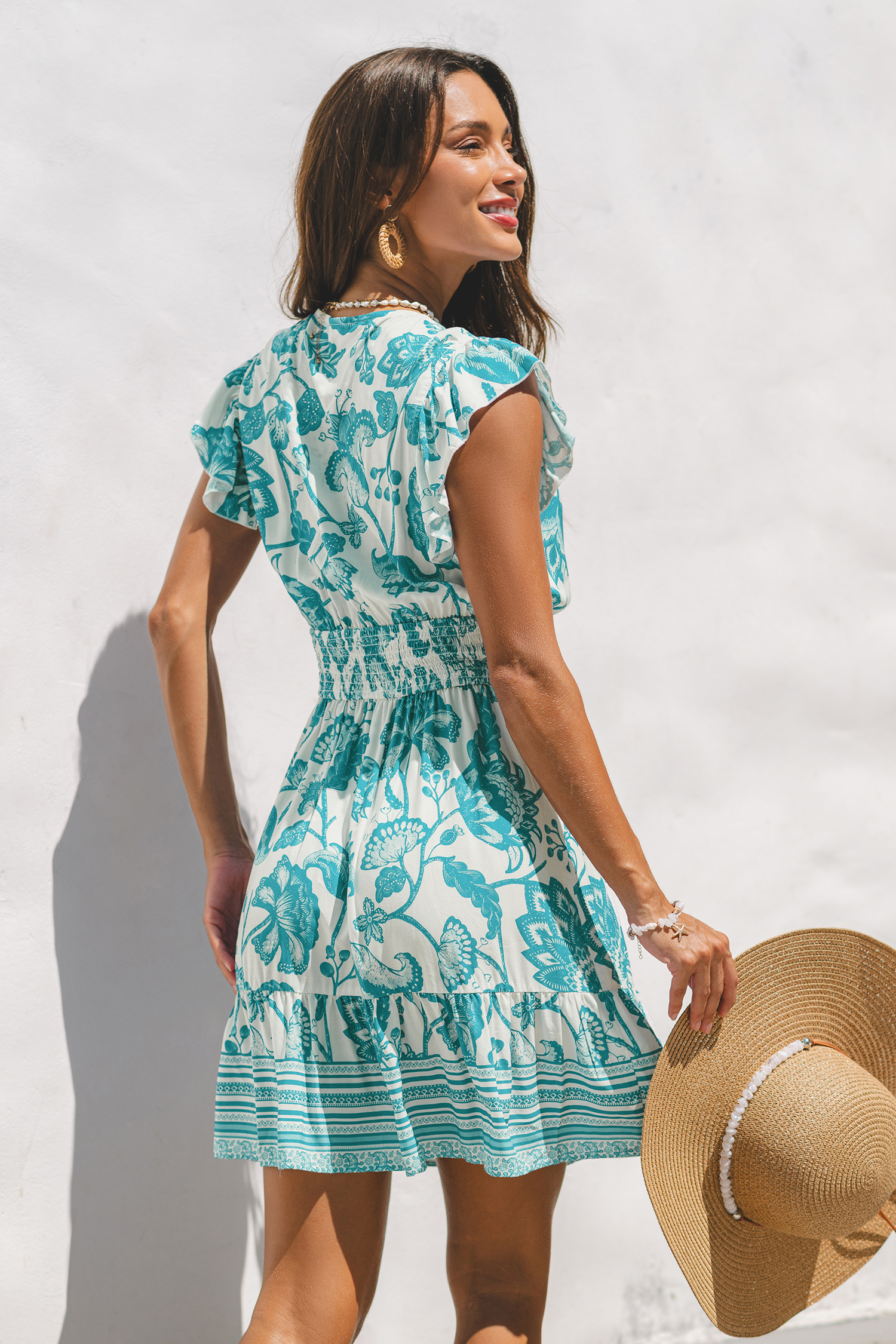 Summer Blossom Floral Mini Dress