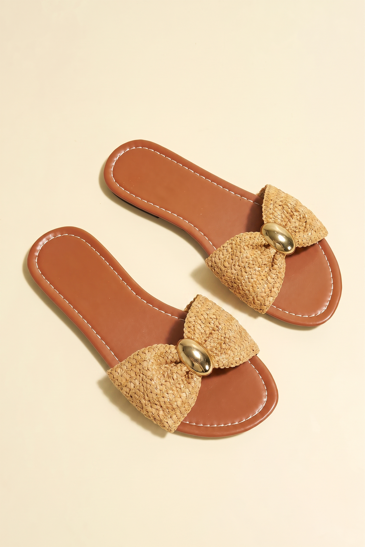 On My Way Straw Sandals