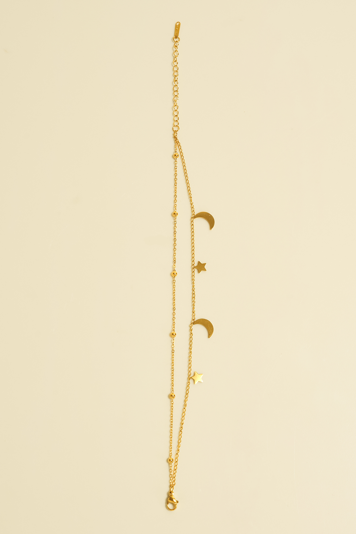 Moon & Stars Gold-Tone Anklet