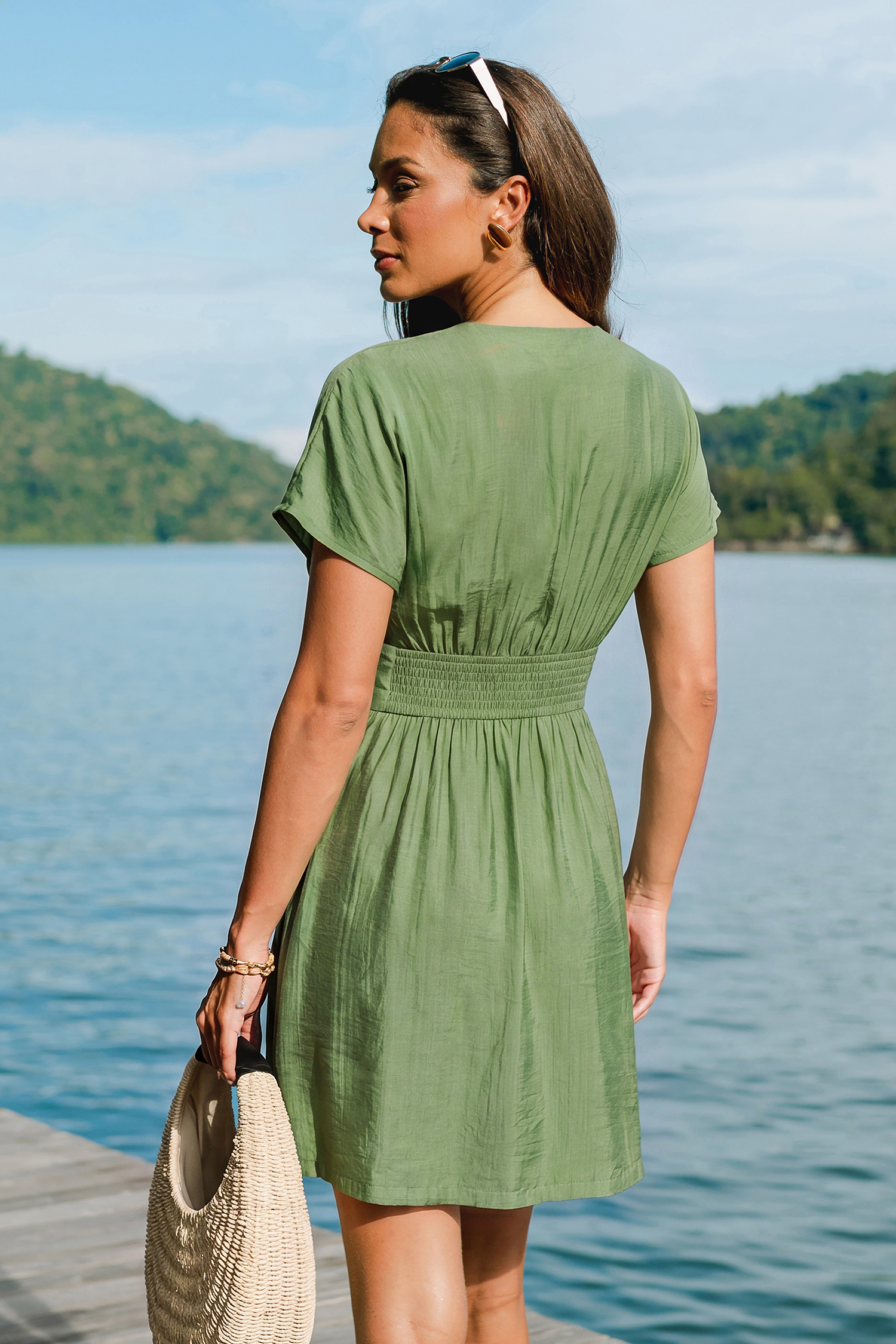Moonrise Green Mini Dress