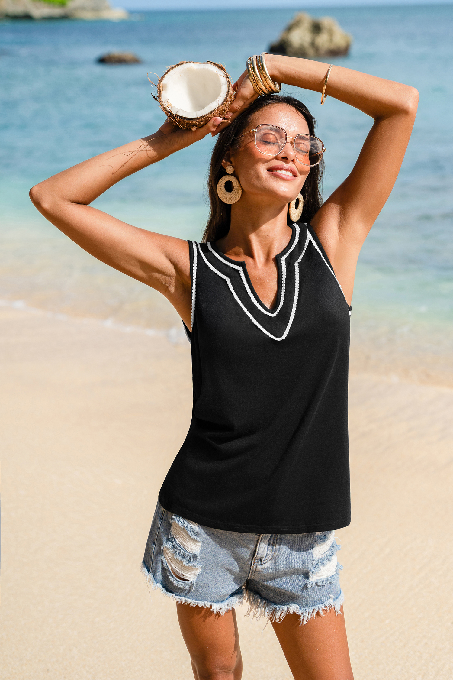 Fuori dalla spiaggia Black Top