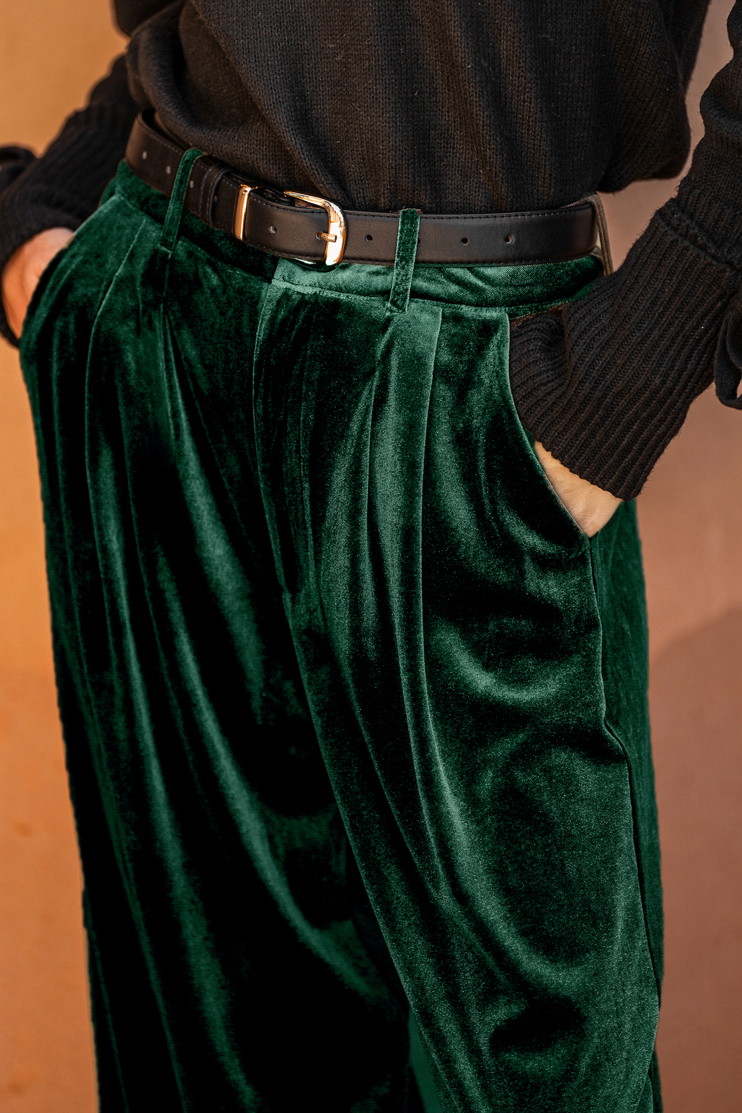 Velvet Heat Green Trousers