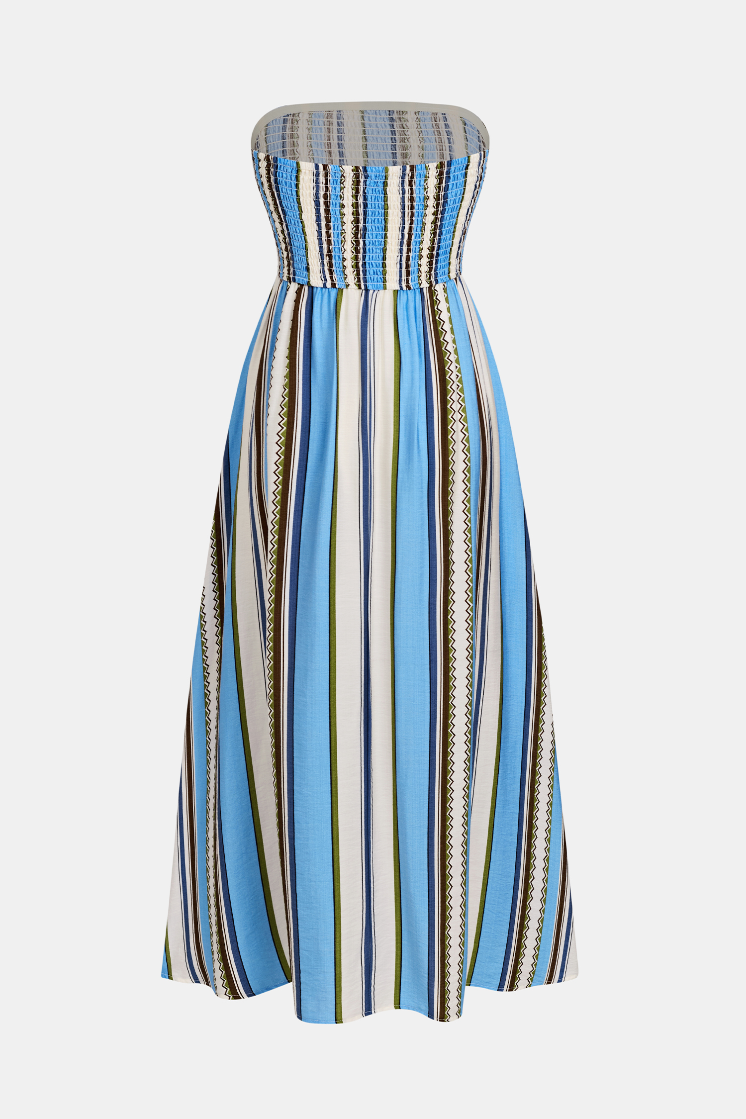 Seaside Picnic Striped Maxi Dress