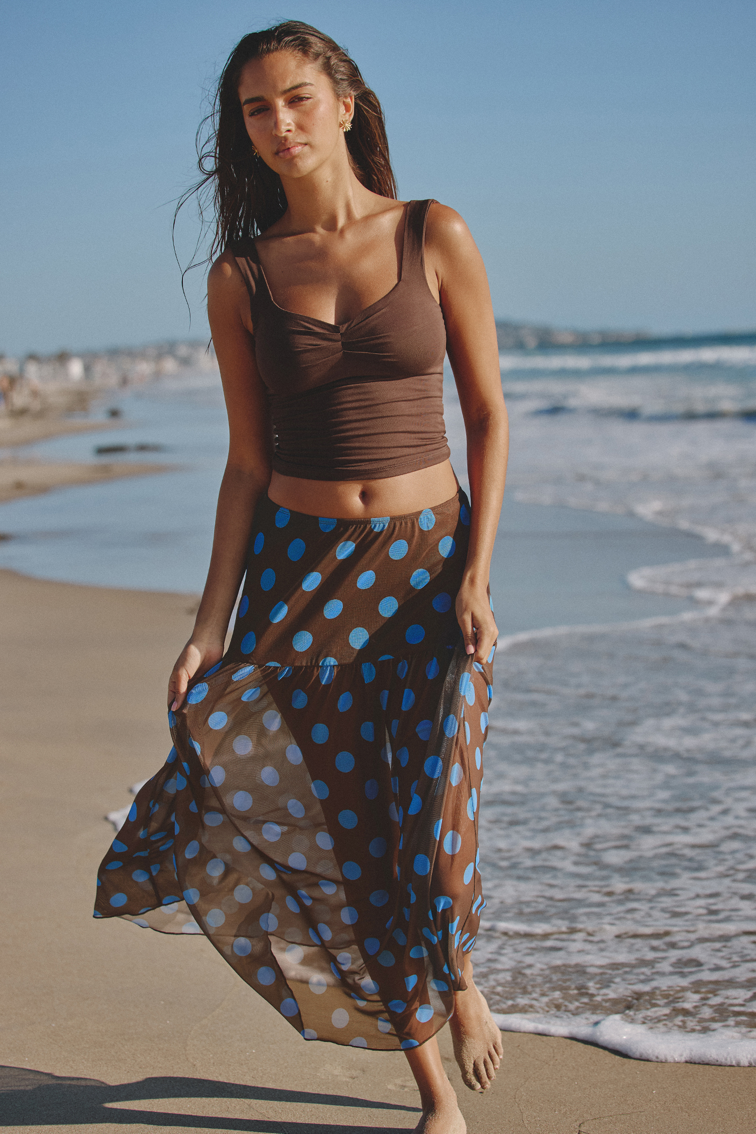 Golden Hour Photo Polka Dot Cover-Up Sarong